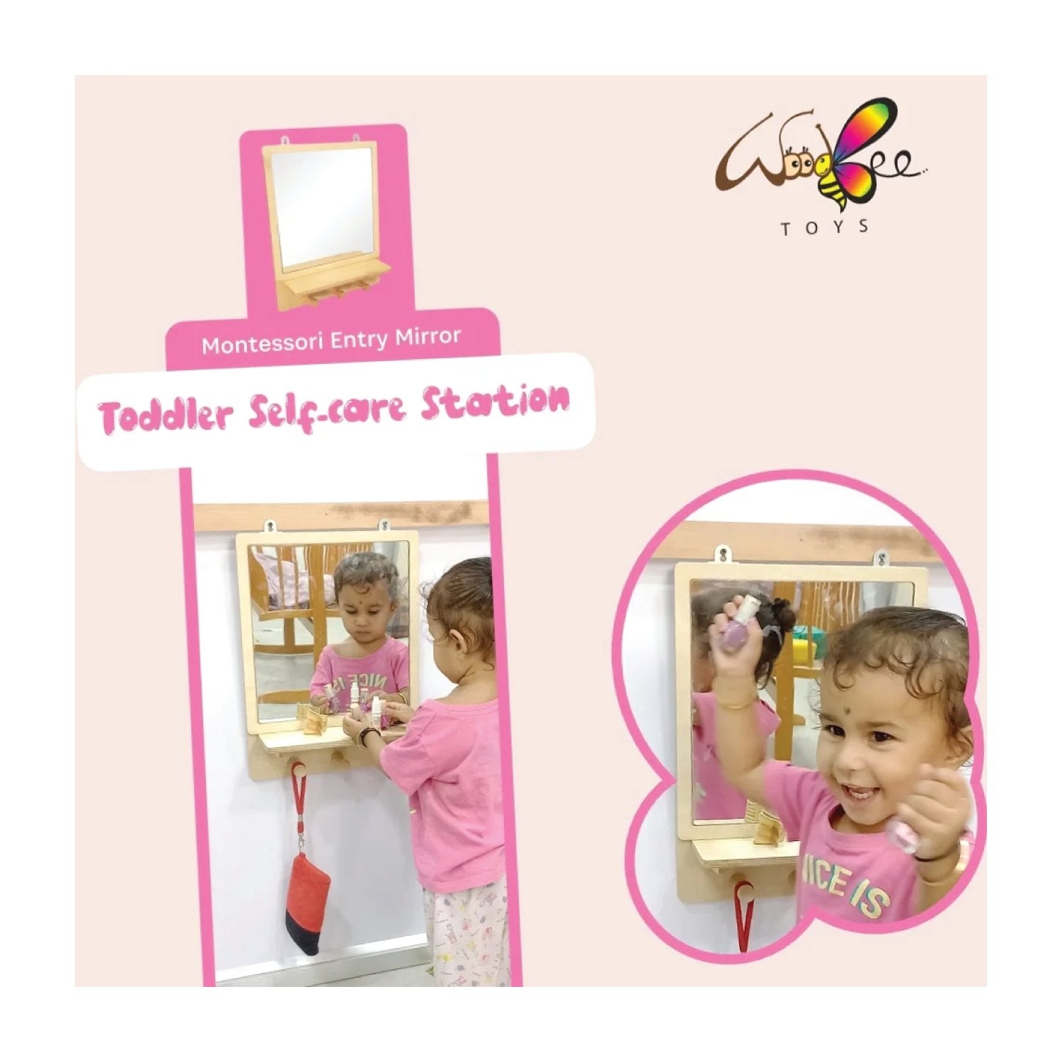 Woodbee Toys Montessori Mirror