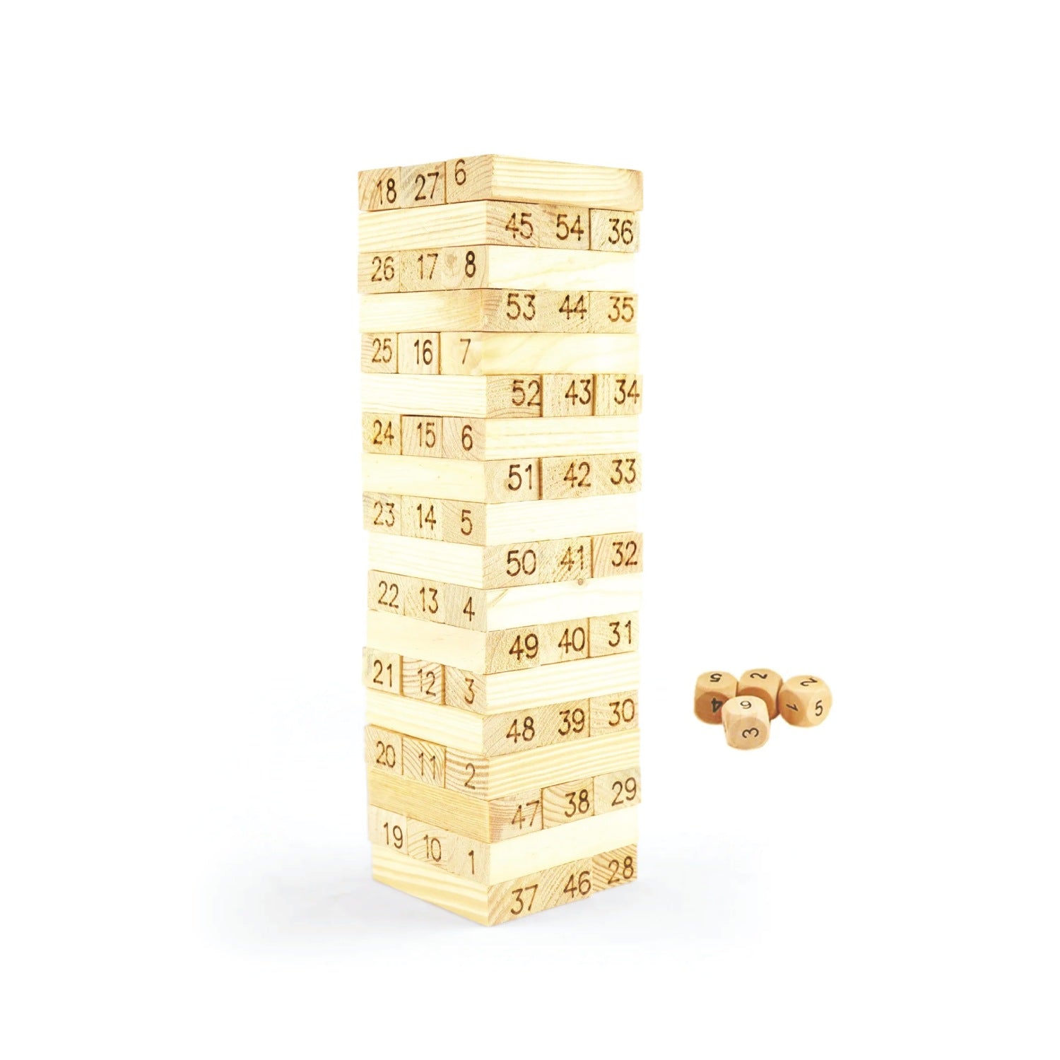 Woodbee Toys Tumbling Tower (Numbered)