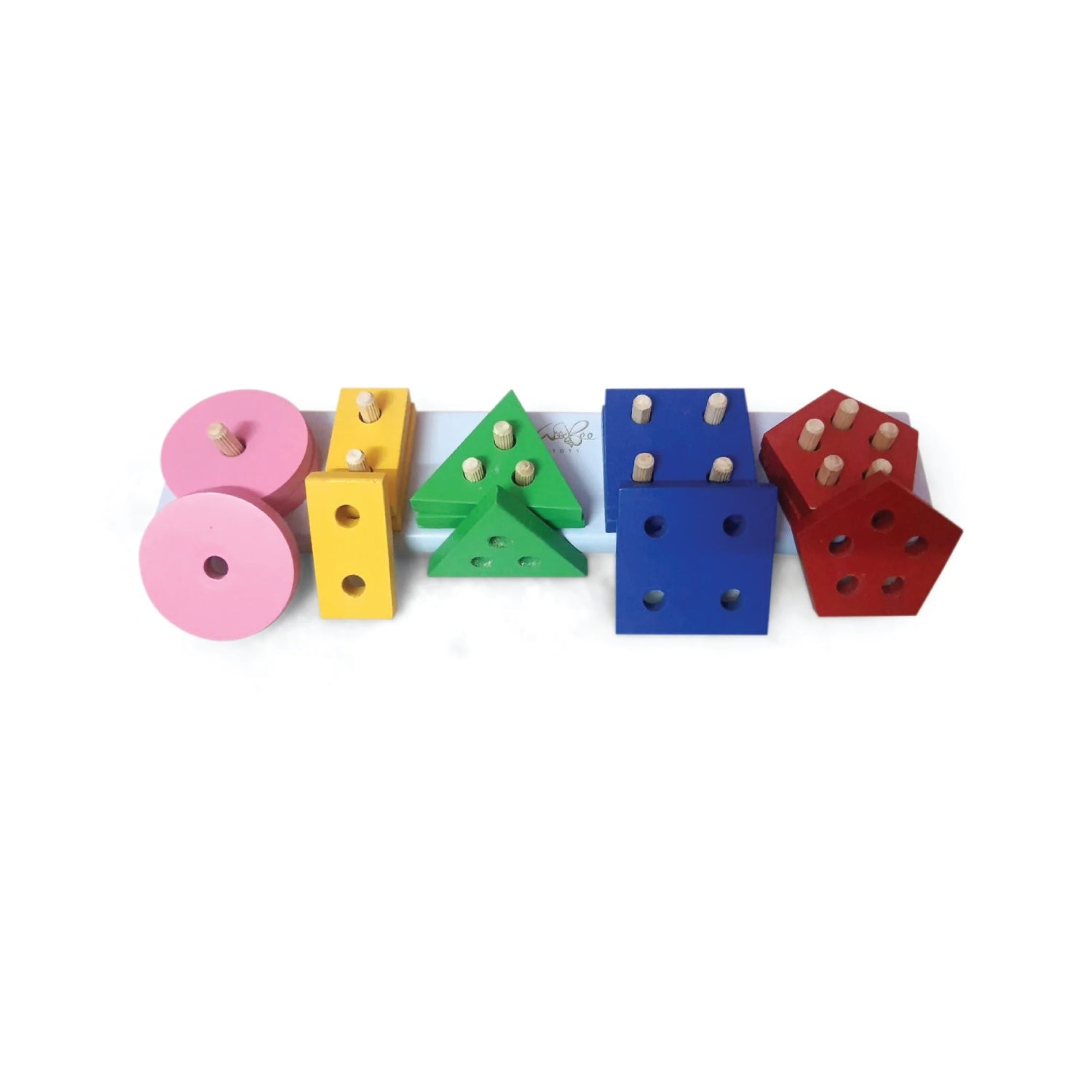 Woodbee Toys Geometric Angle Stacker