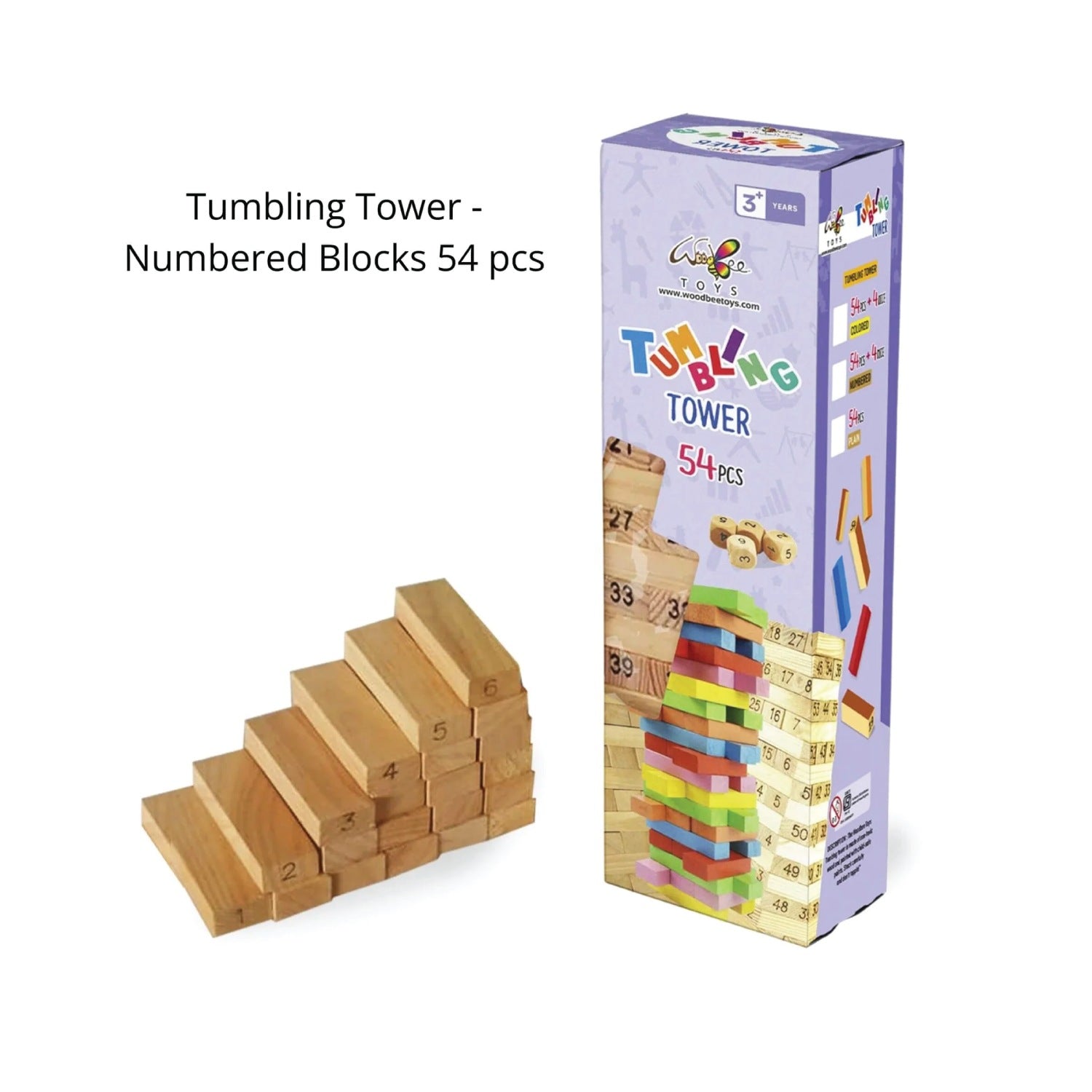 Woodbee Toys Tumbling Tower (Numbered)