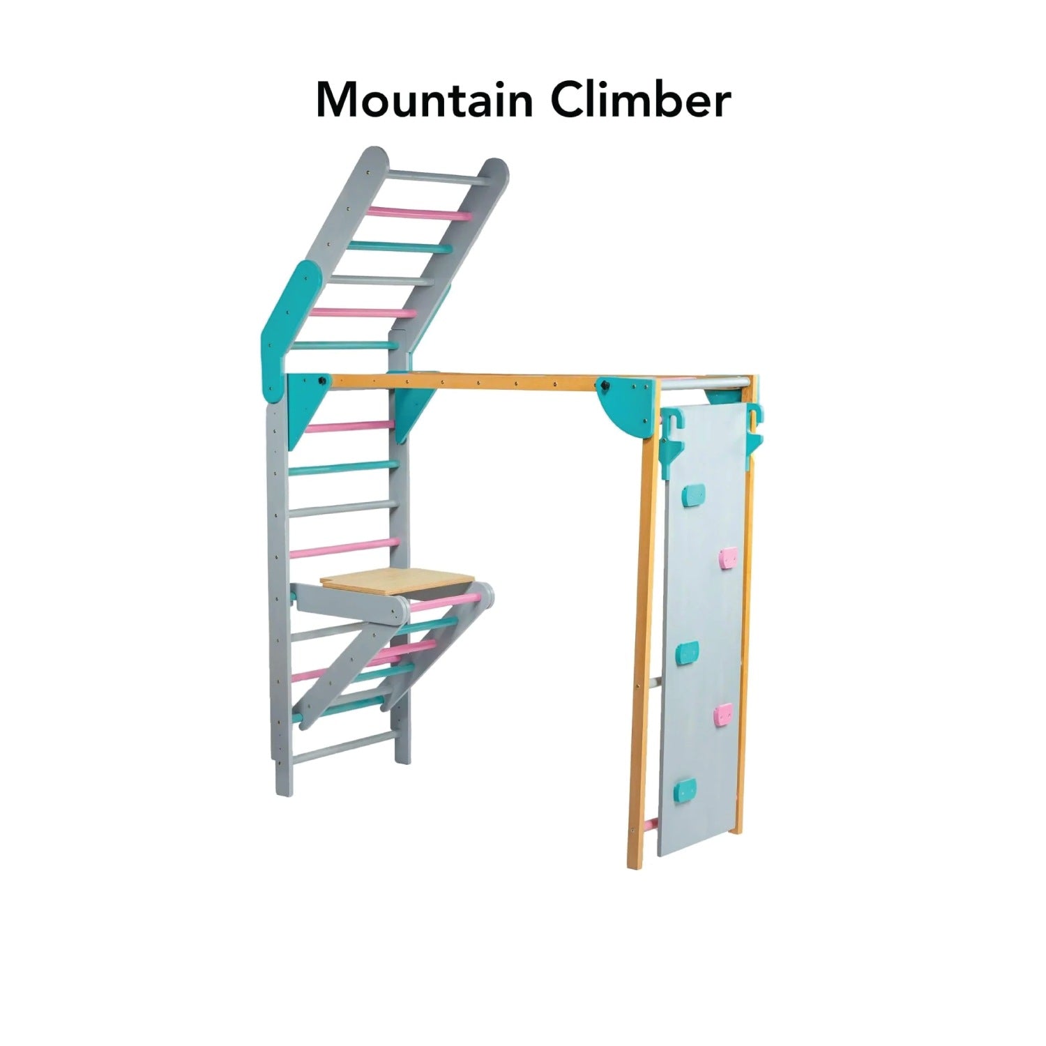 Woodbee Toys Wall-Mounted Foldable Jungle Gym
