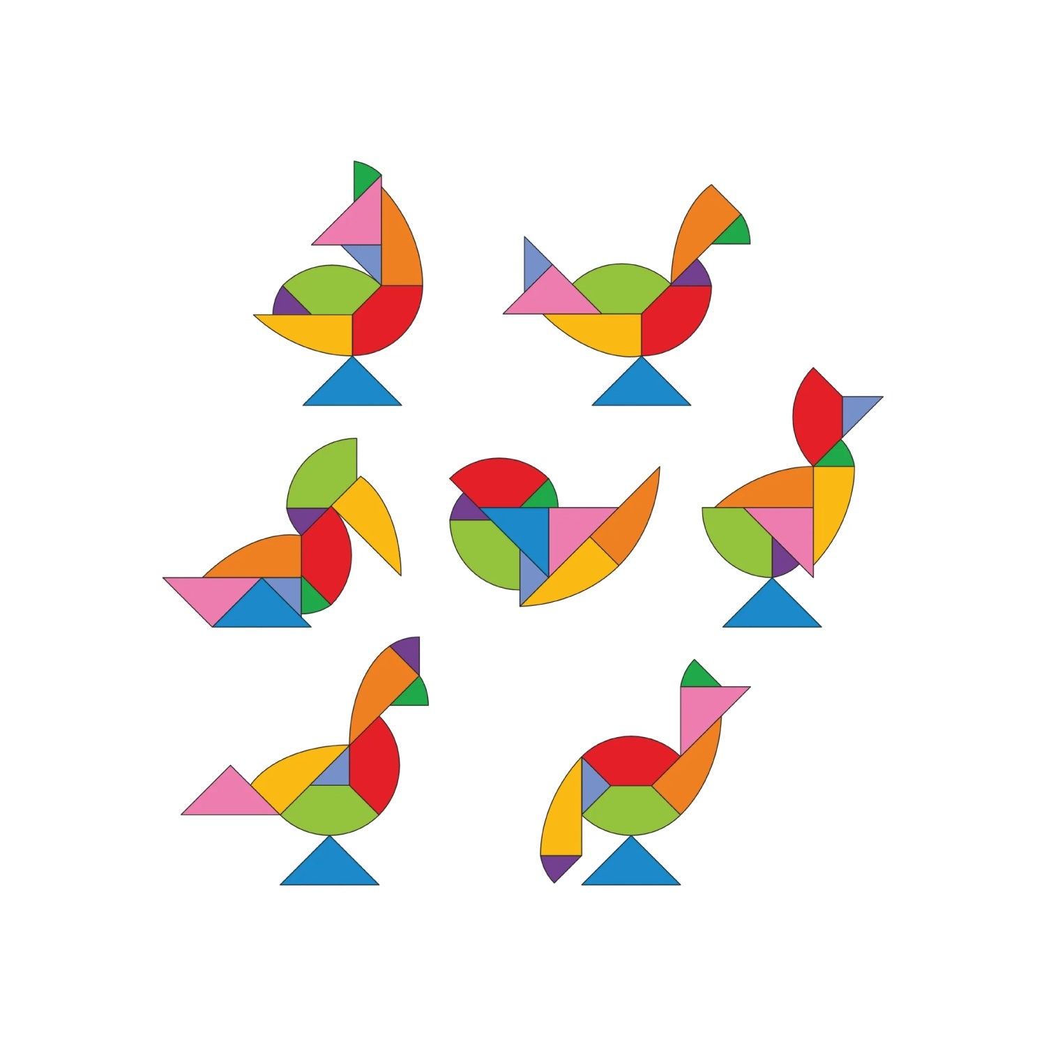 Woodbee Toys Tangram Puzzle