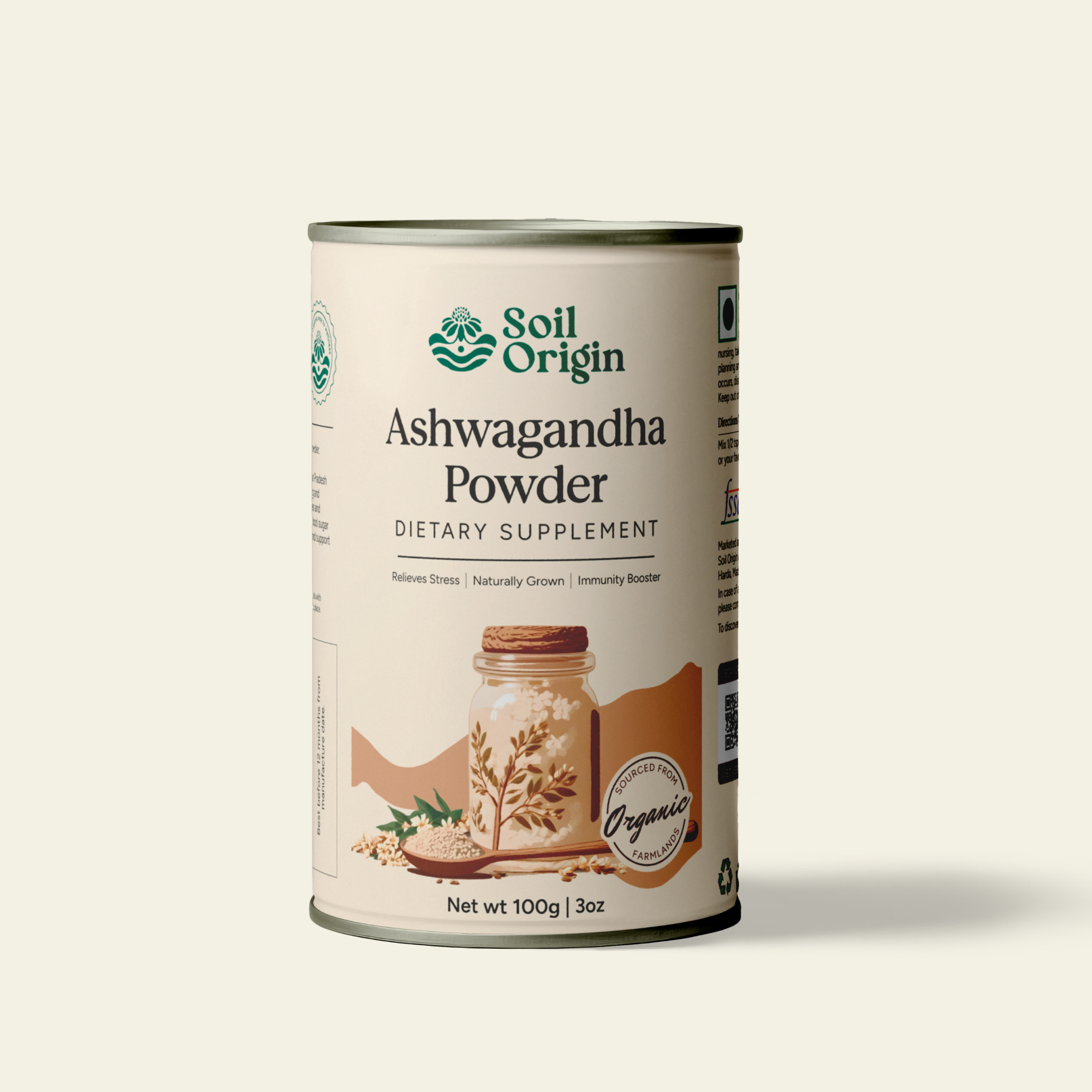 Soil Origin Ashwagandha Powder -100 Gm