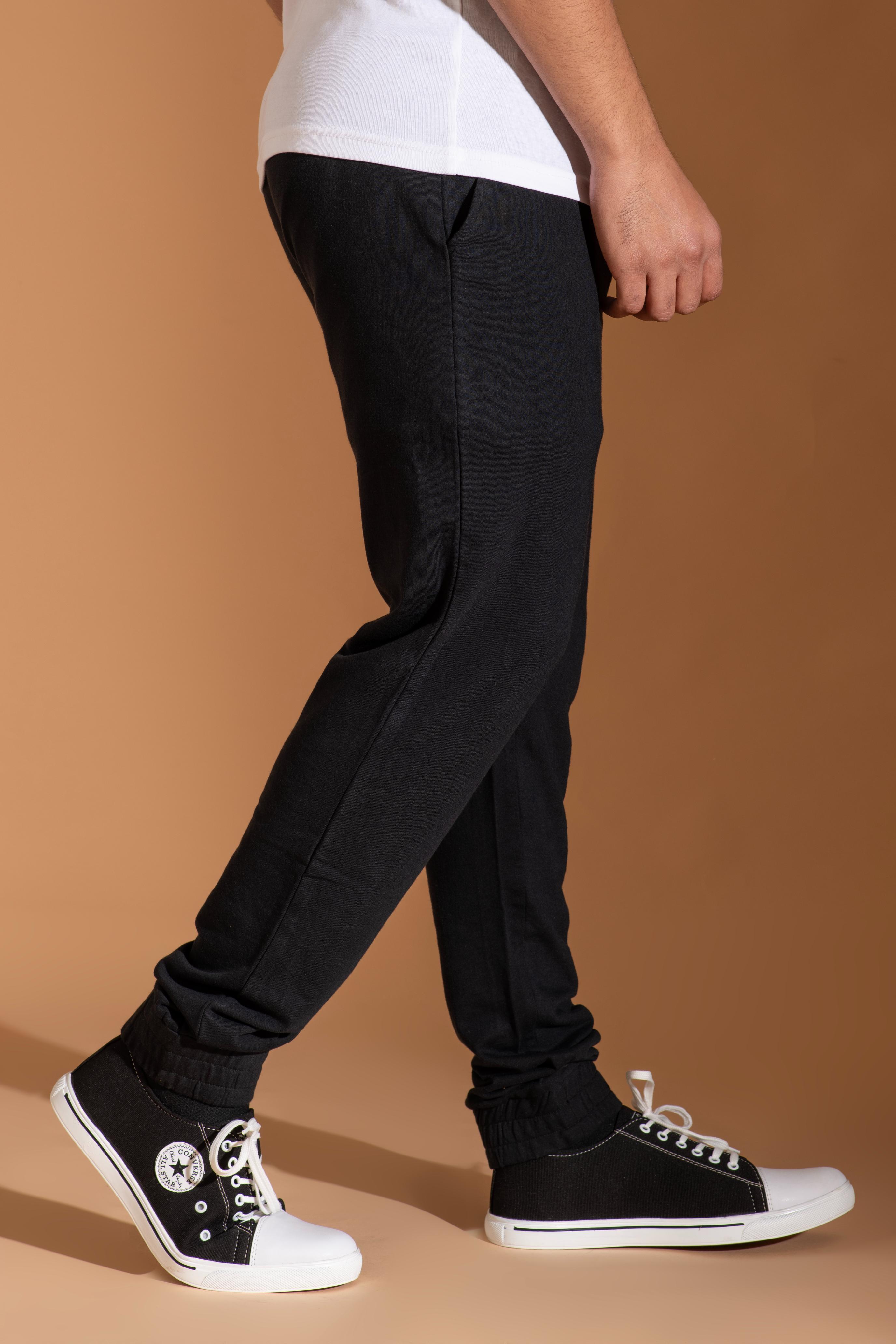 Bambians Men Track Pants-Black