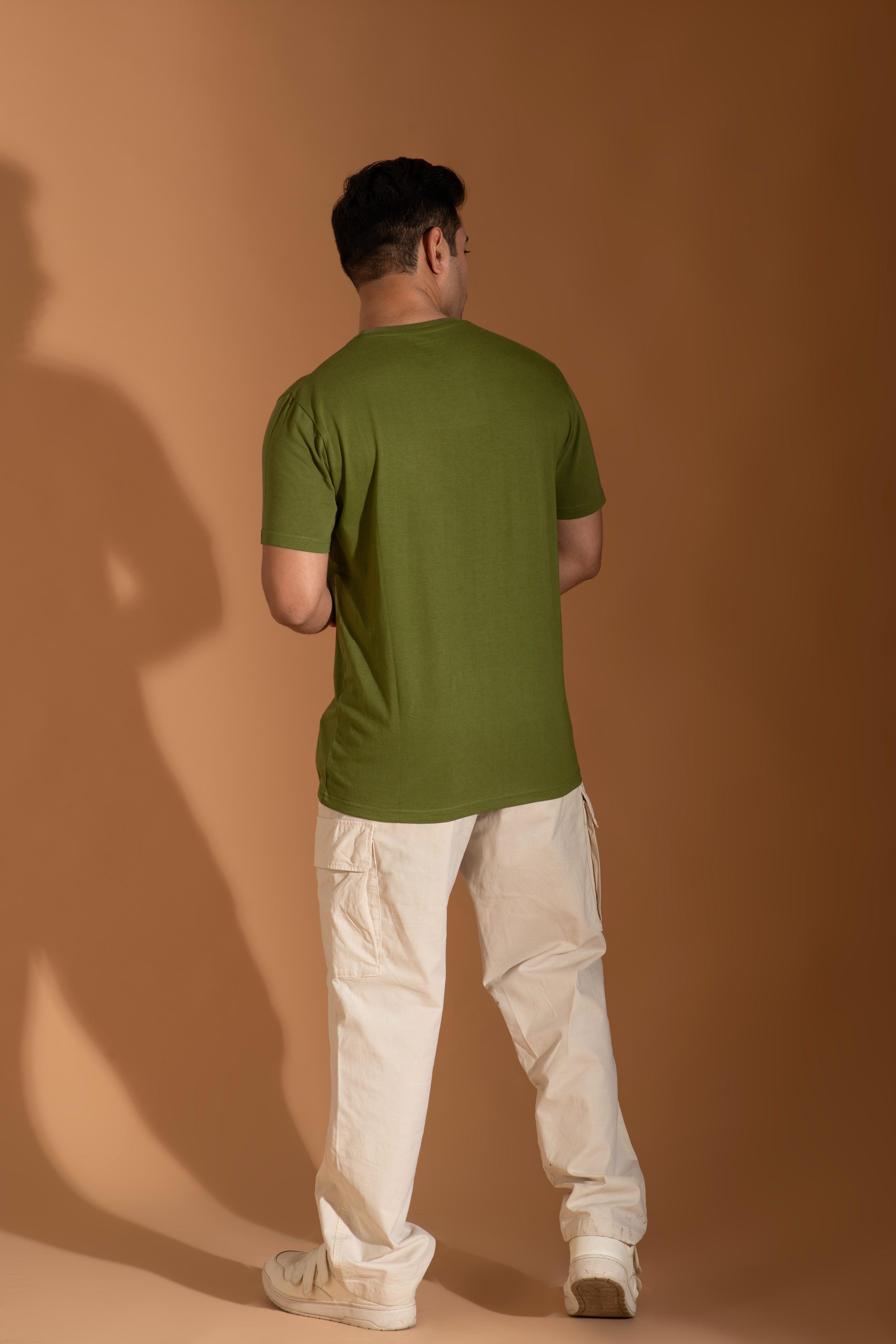 Bambians Men Round Tee-Green