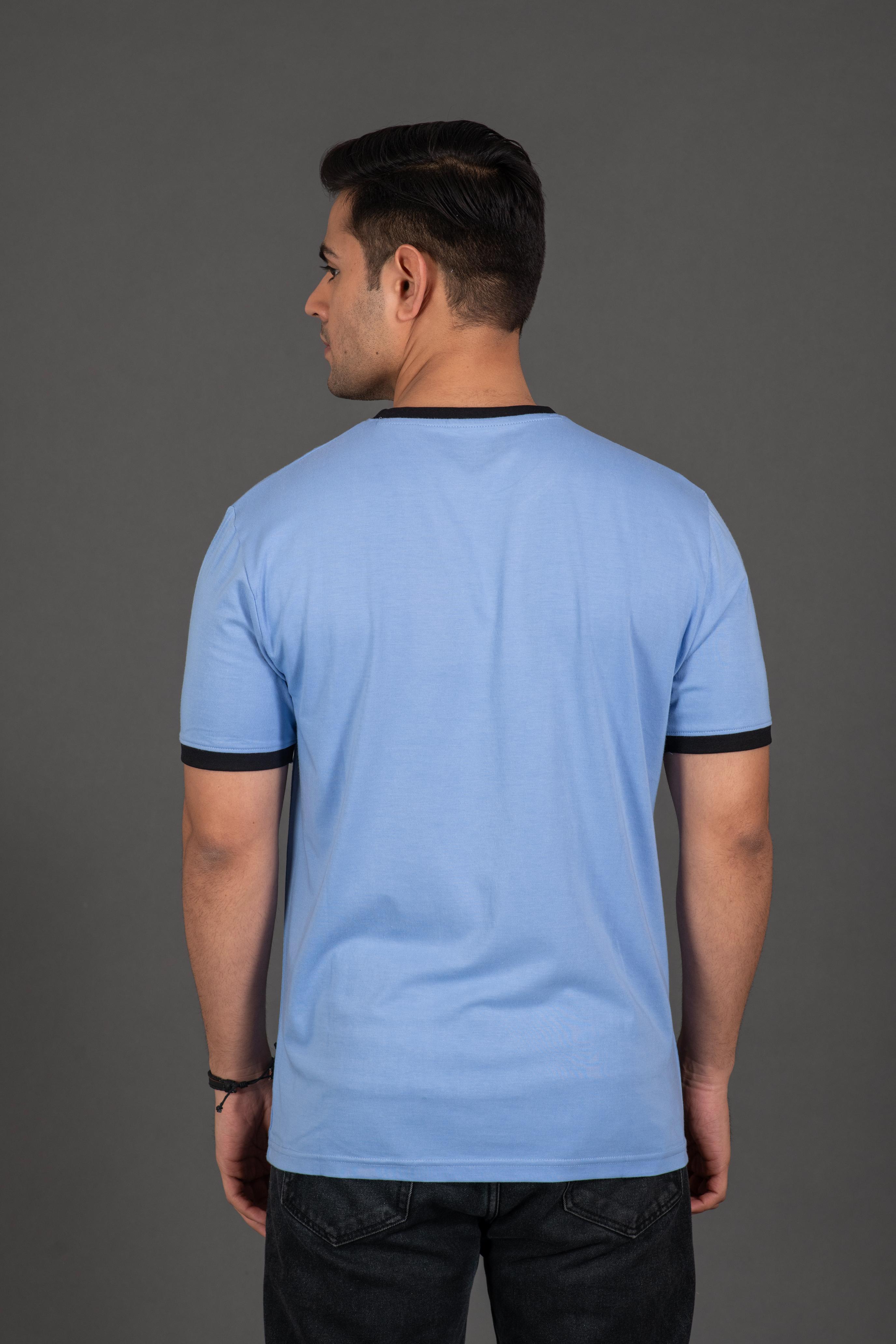 Bambians Men Contrast Tee-Blue