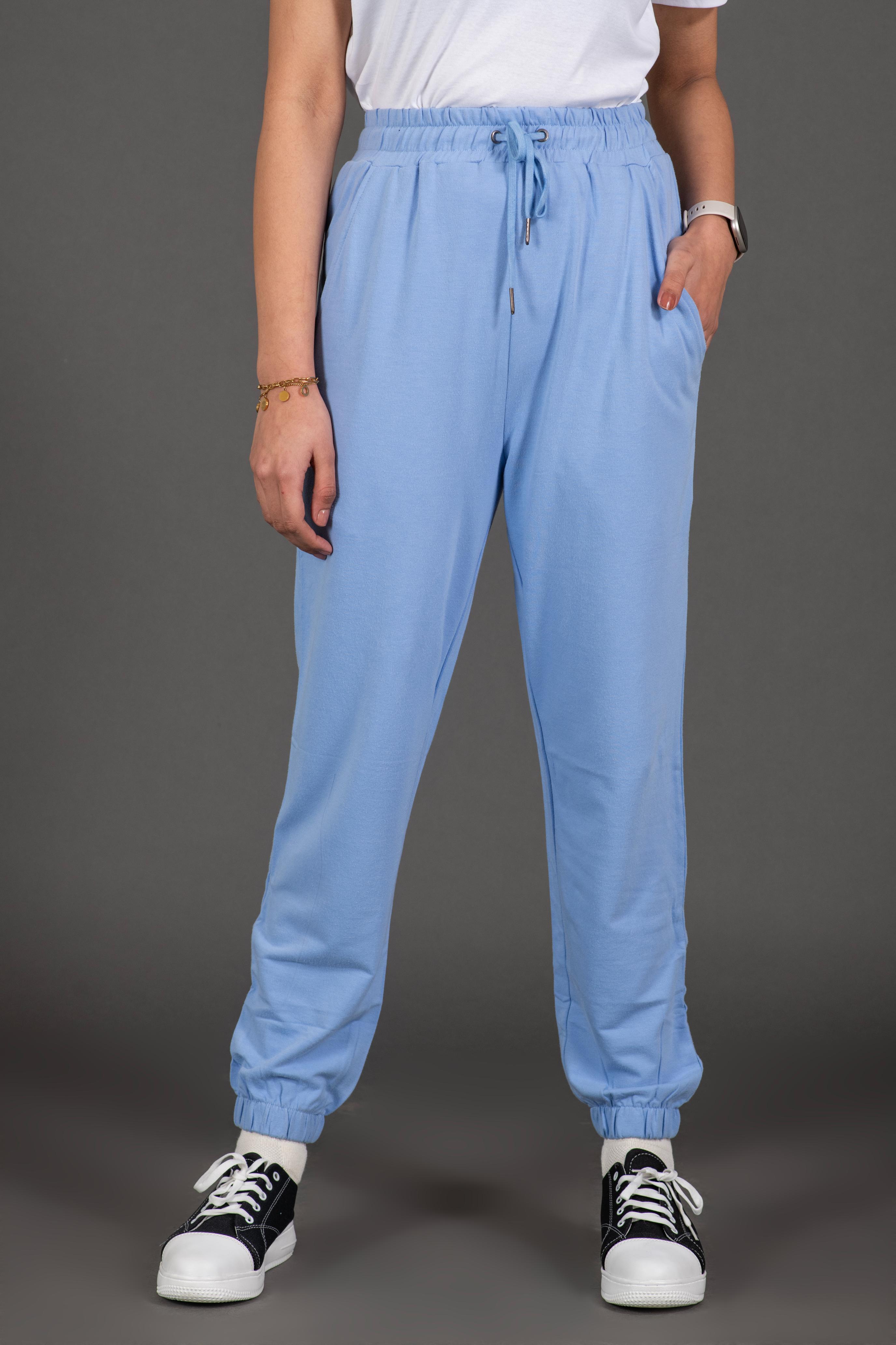 Bambians Women Track Pants-Blue
