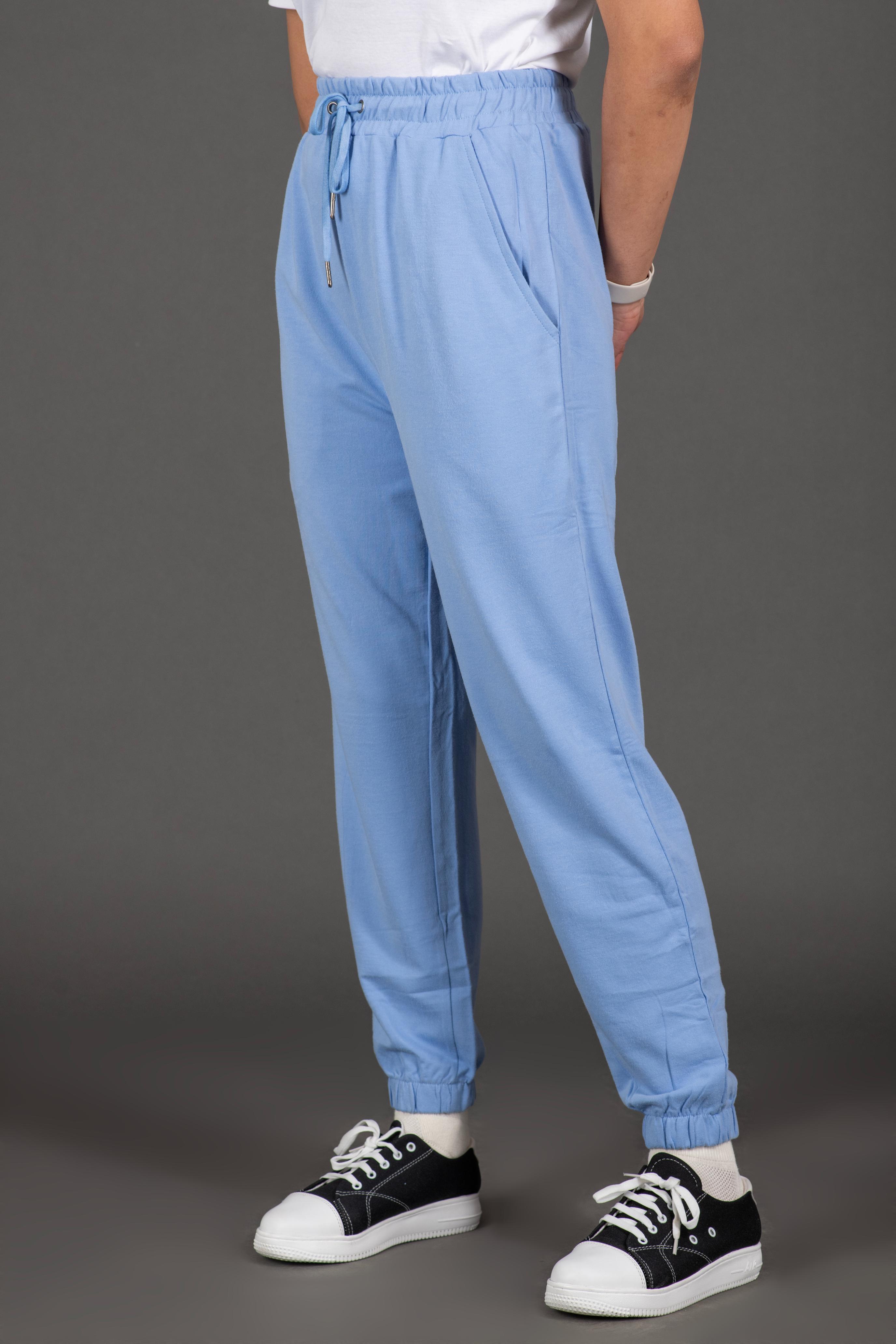 Bambians Women Track Pants-Blue