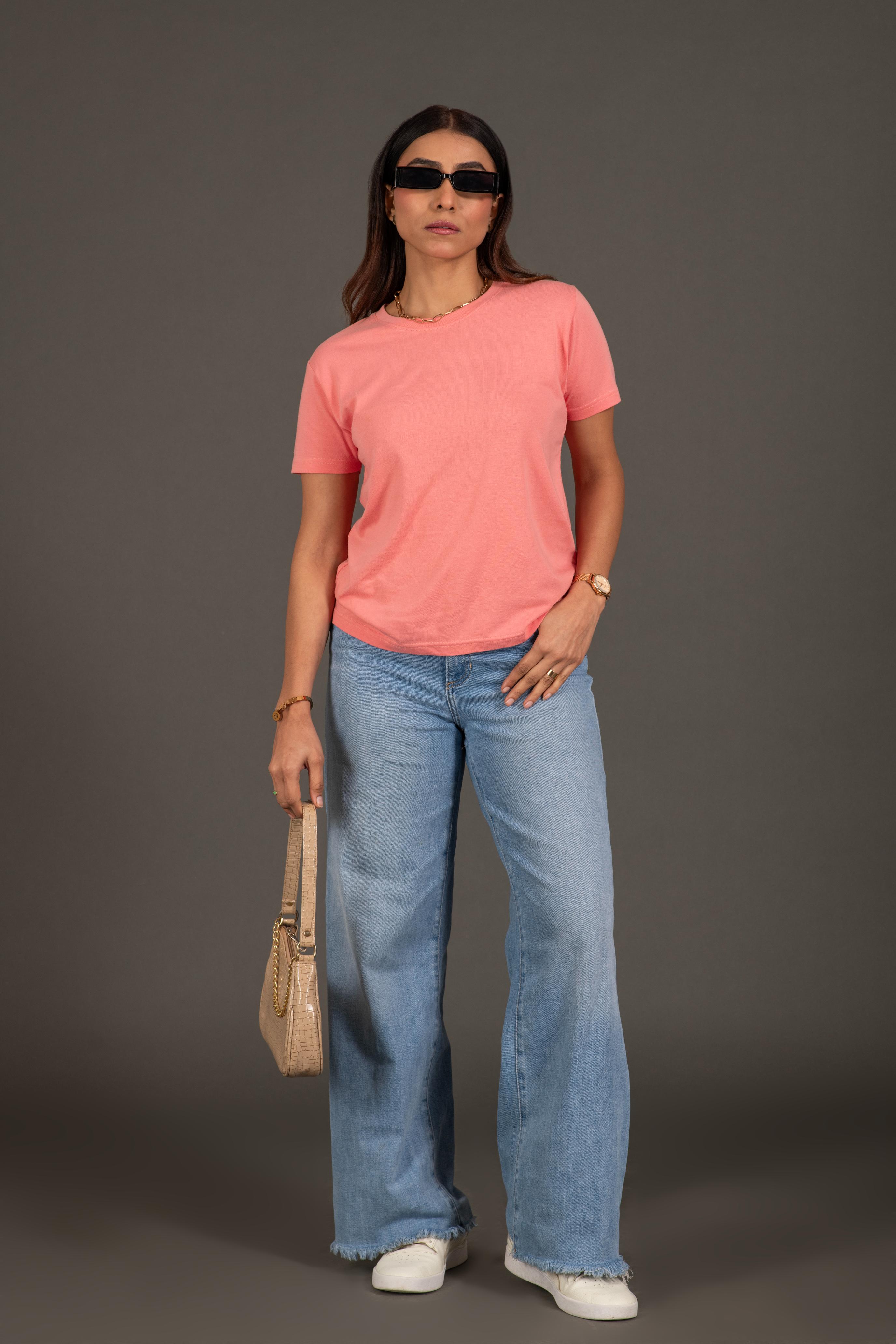 Bambians Women Round Tee-Pink