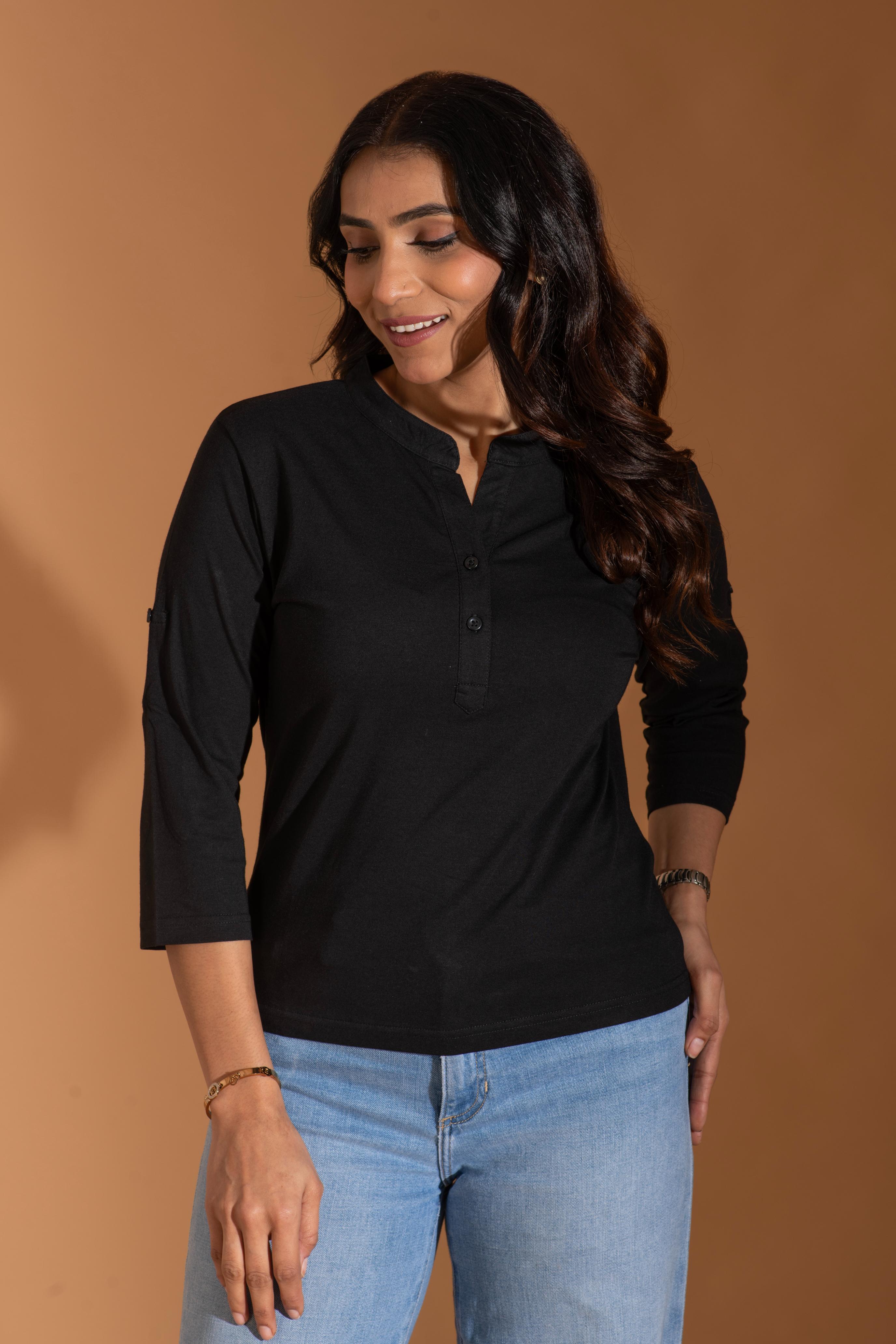 Bambians Women Chic Top-Black