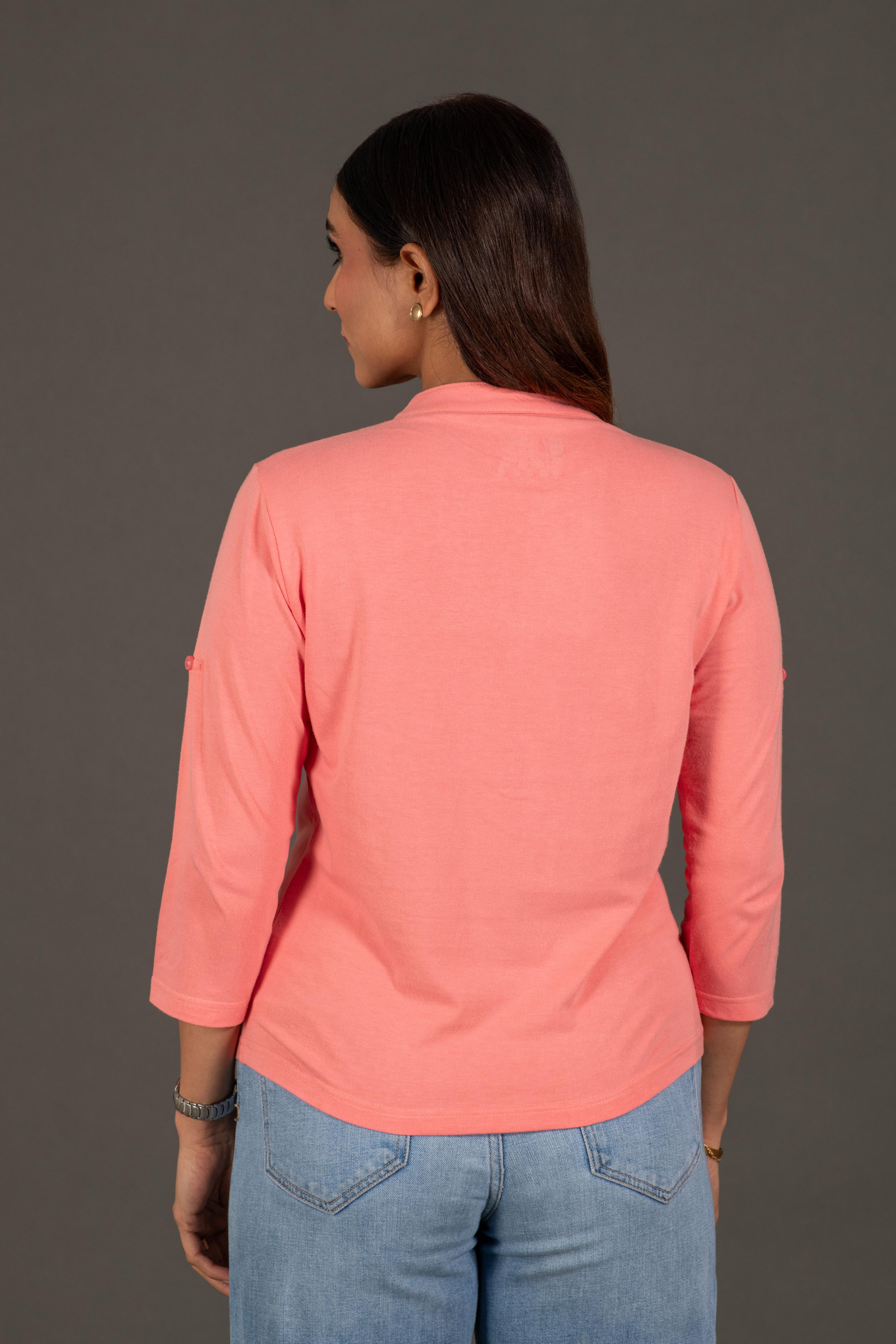 Bambians Women Chic Top-Pink