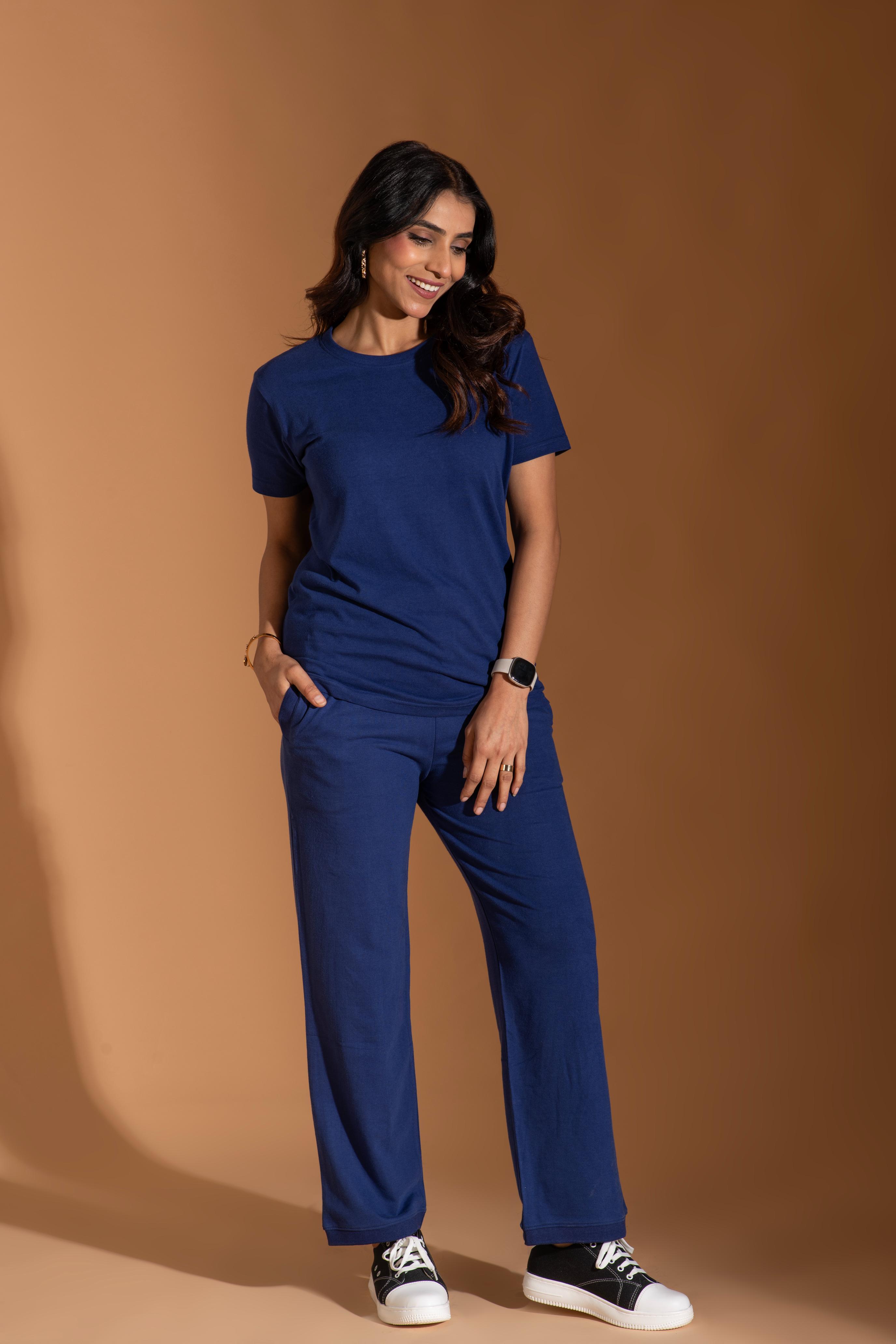 Bambians Women Blissful Co-ords-NavyBlue