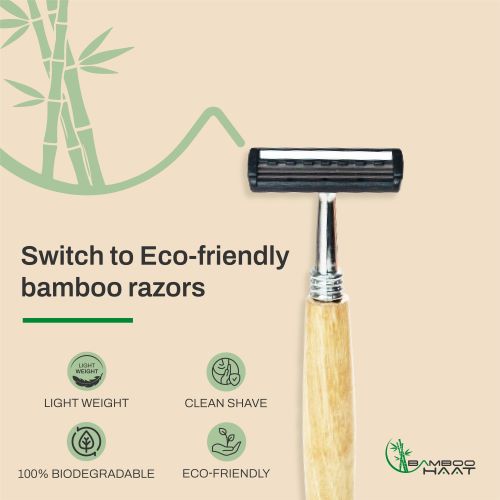 Bamboo Haat Bamboo Razor (with 5 replacable blades)