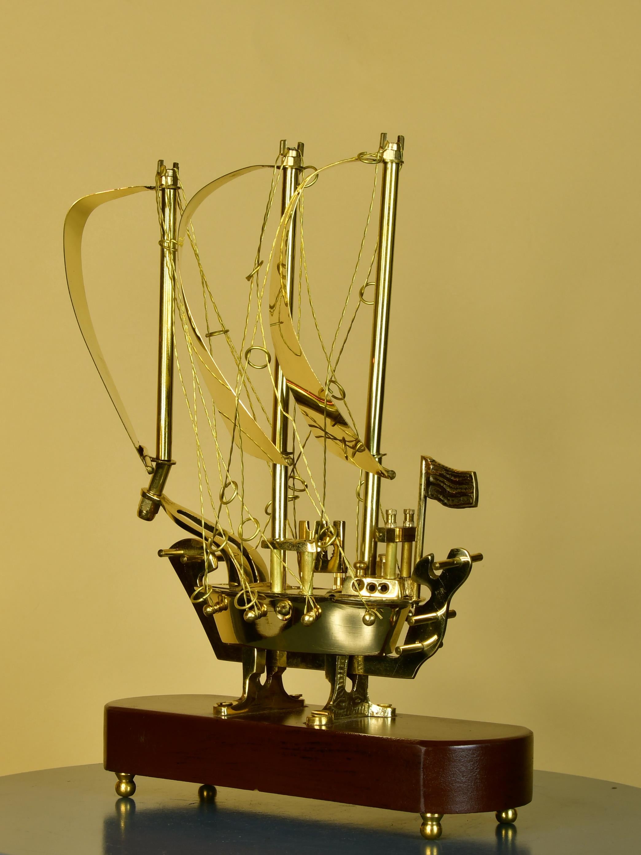 Sowpeace Brass Ship Decor