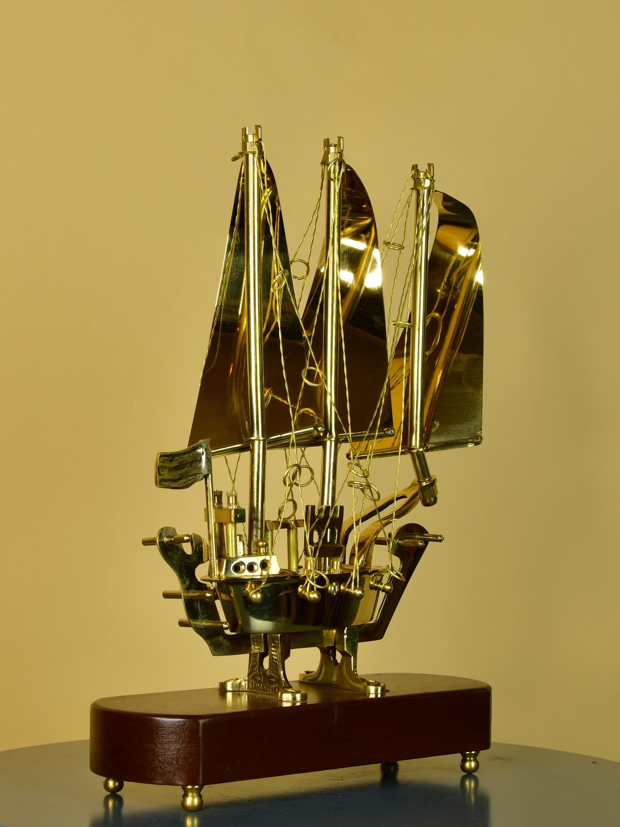 Sowpeace Brass Ship Decor