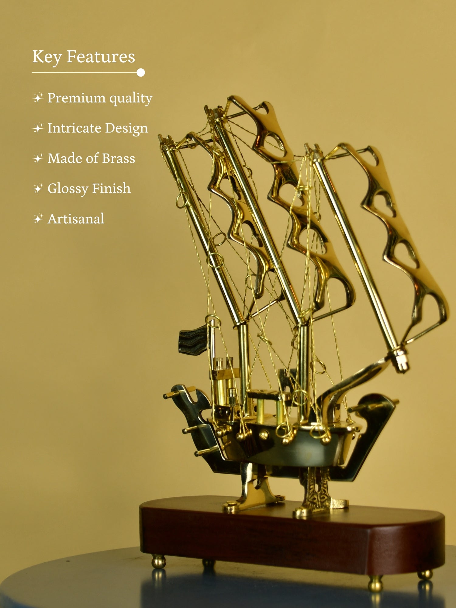 Sowpeace Brass multi sail Ship