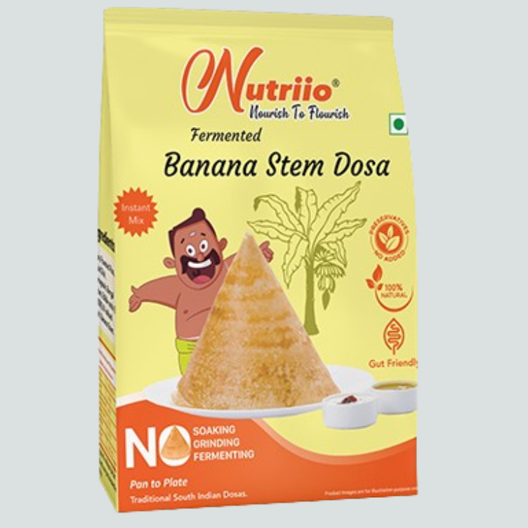 Nutriio Fermented Banana Stem Dosa Powder