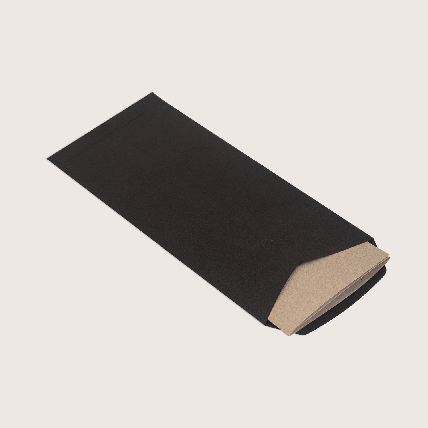 Packmate Black Letter Envelope (Pack of 50 Envelope) | Made From 100% Recycled Paper