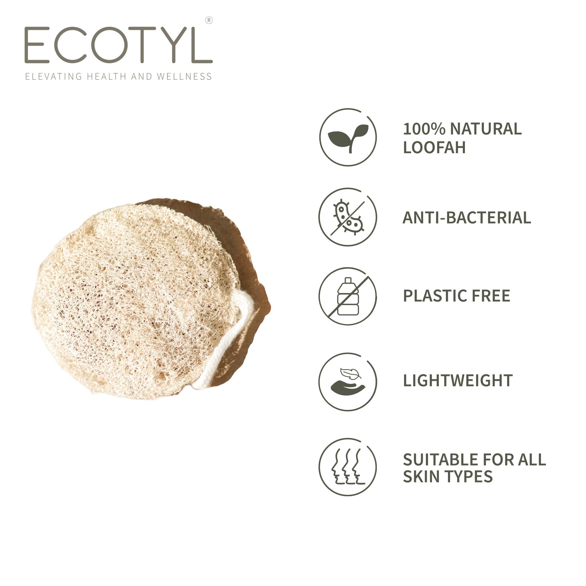 Ecotyl Vetiver Scrubber | Natural Body Loofah | Set of 3