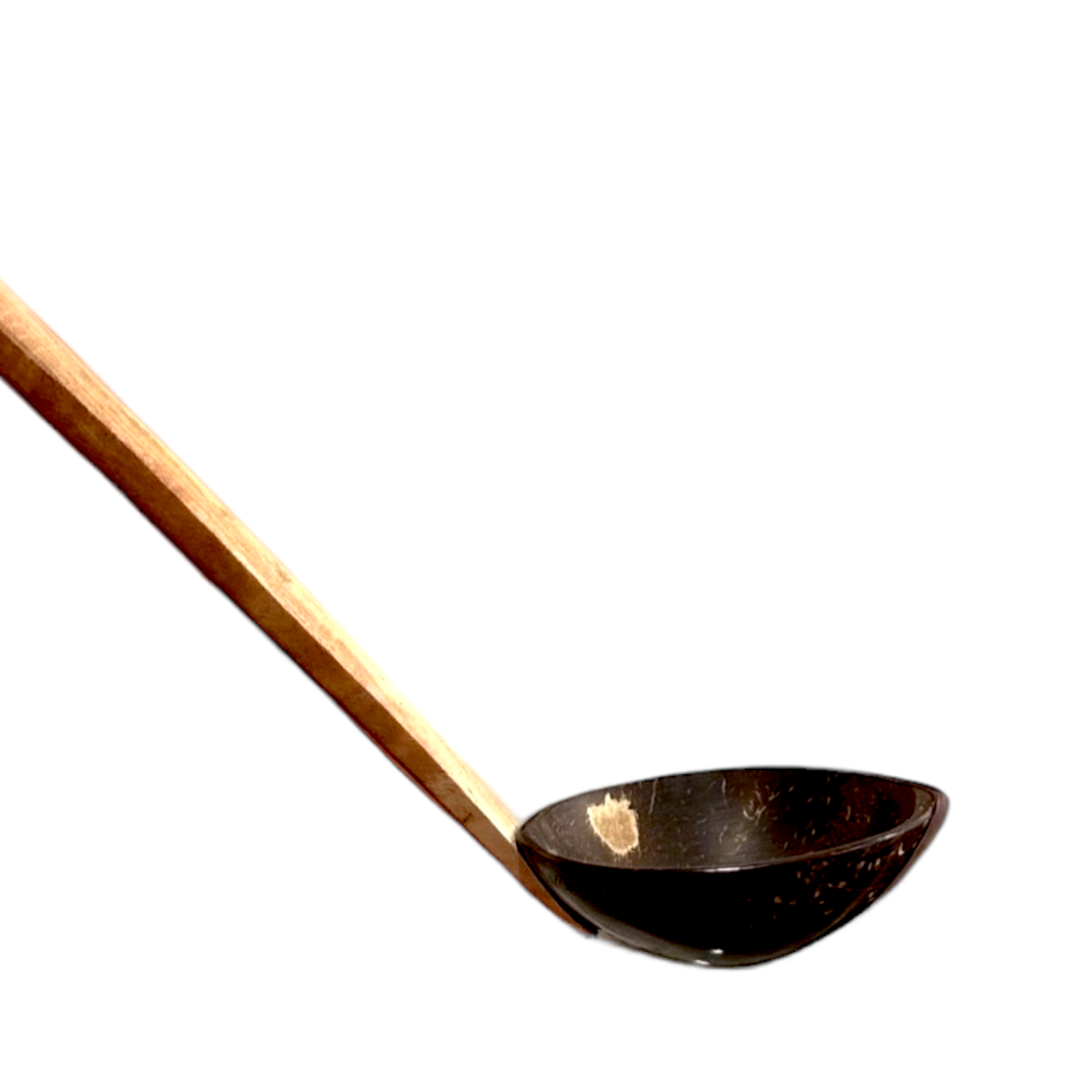 Comorin Coconuts Rasam Ladle - Deep Scoop (Mahogany Handle | Copper Joints)