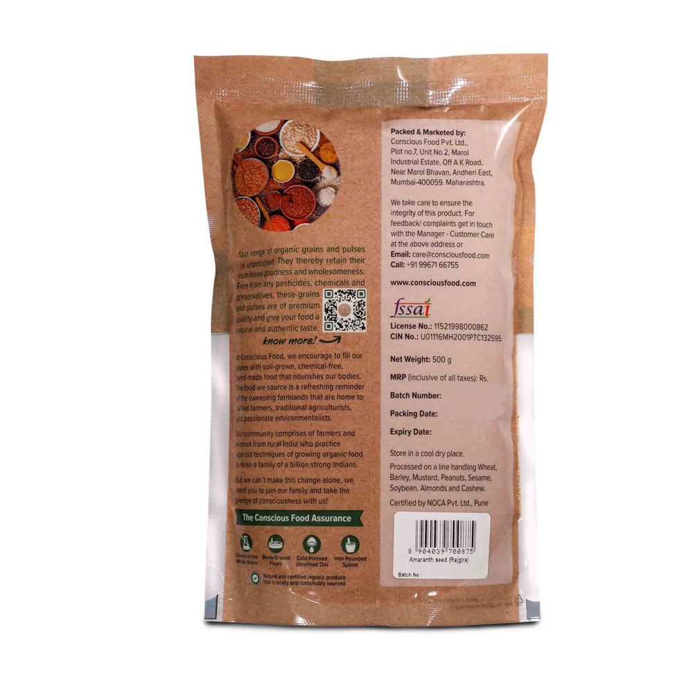 Conscious Food Whole Amaranth 500g