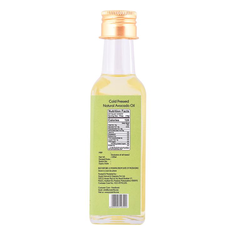 Praakritik Cold pressed Avocado oil 100ML