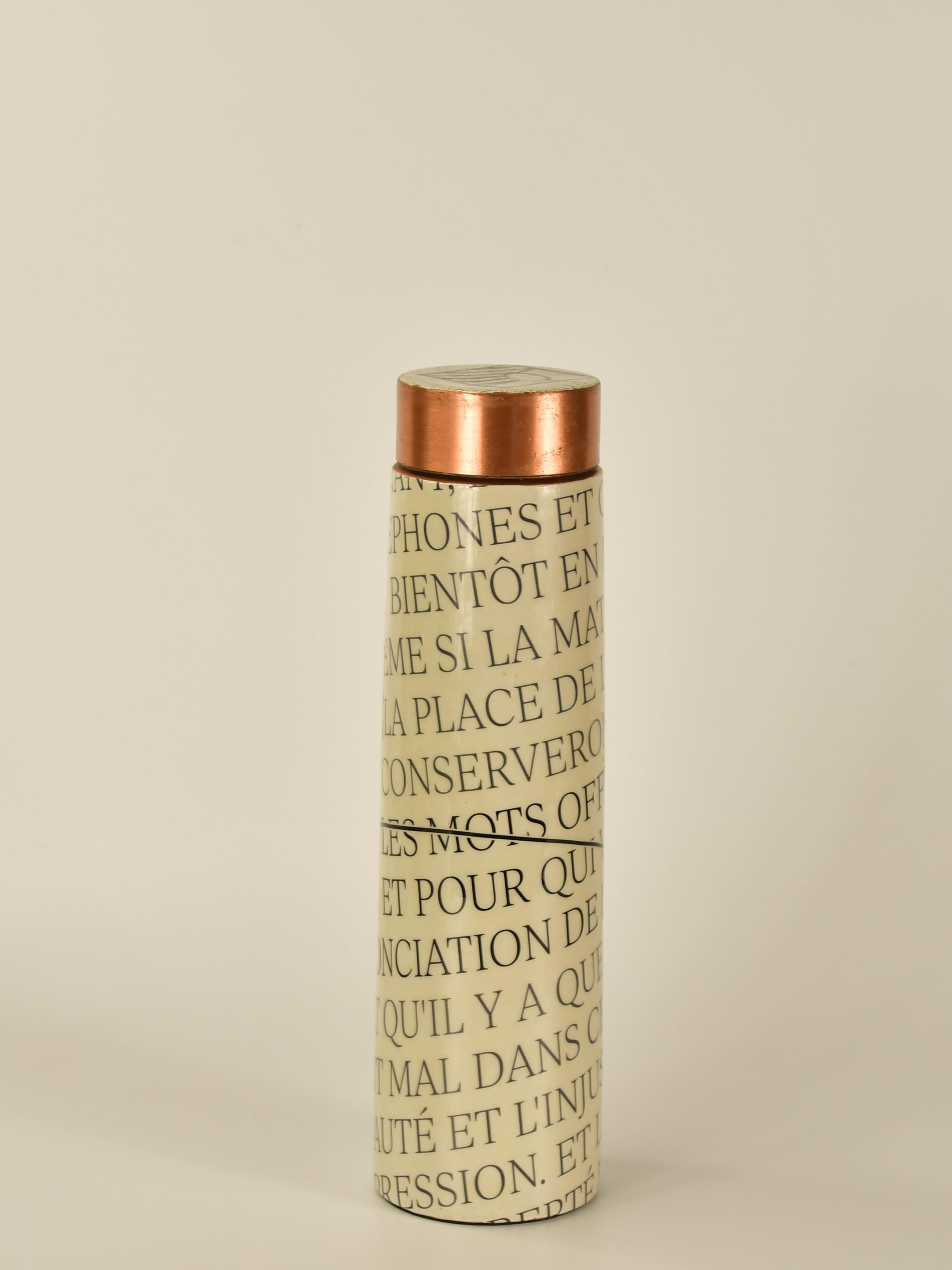 Sowpeace French vocabulary-inspired designer bottle
