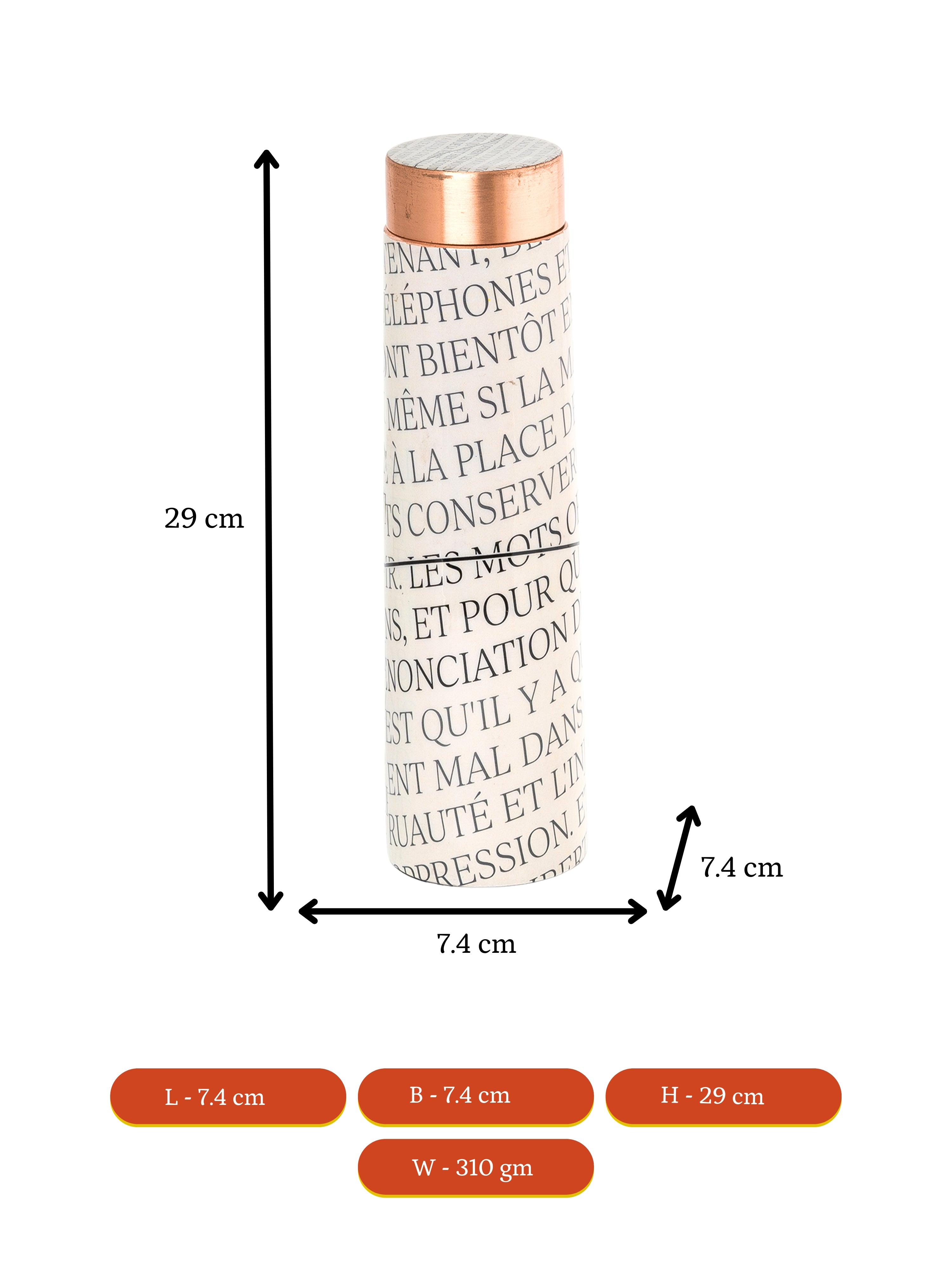 Sowpeace French vocabulary-inspired designer bottle