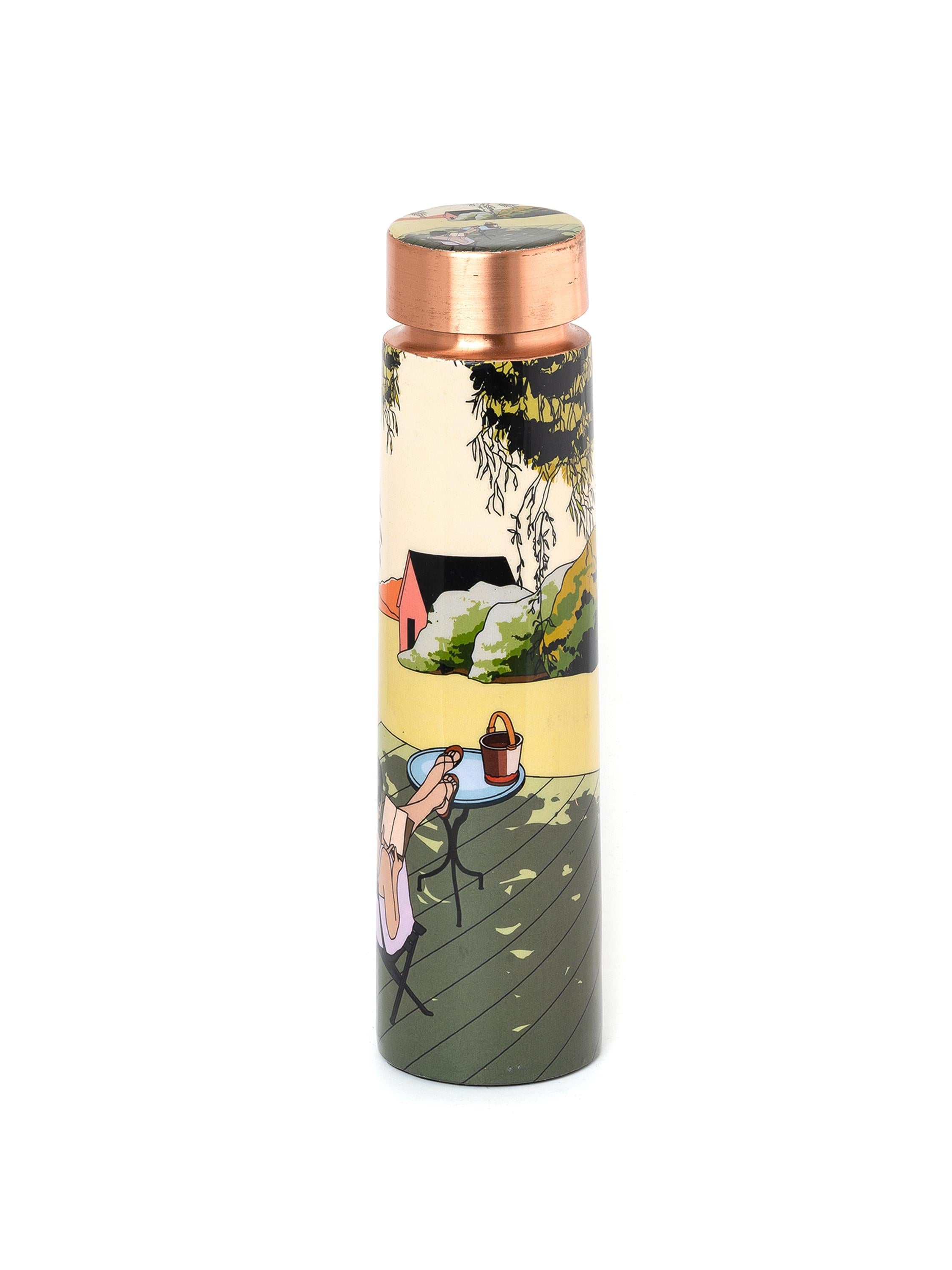 Sowpeace Outdoor lawn-inspired stylish copper bottle