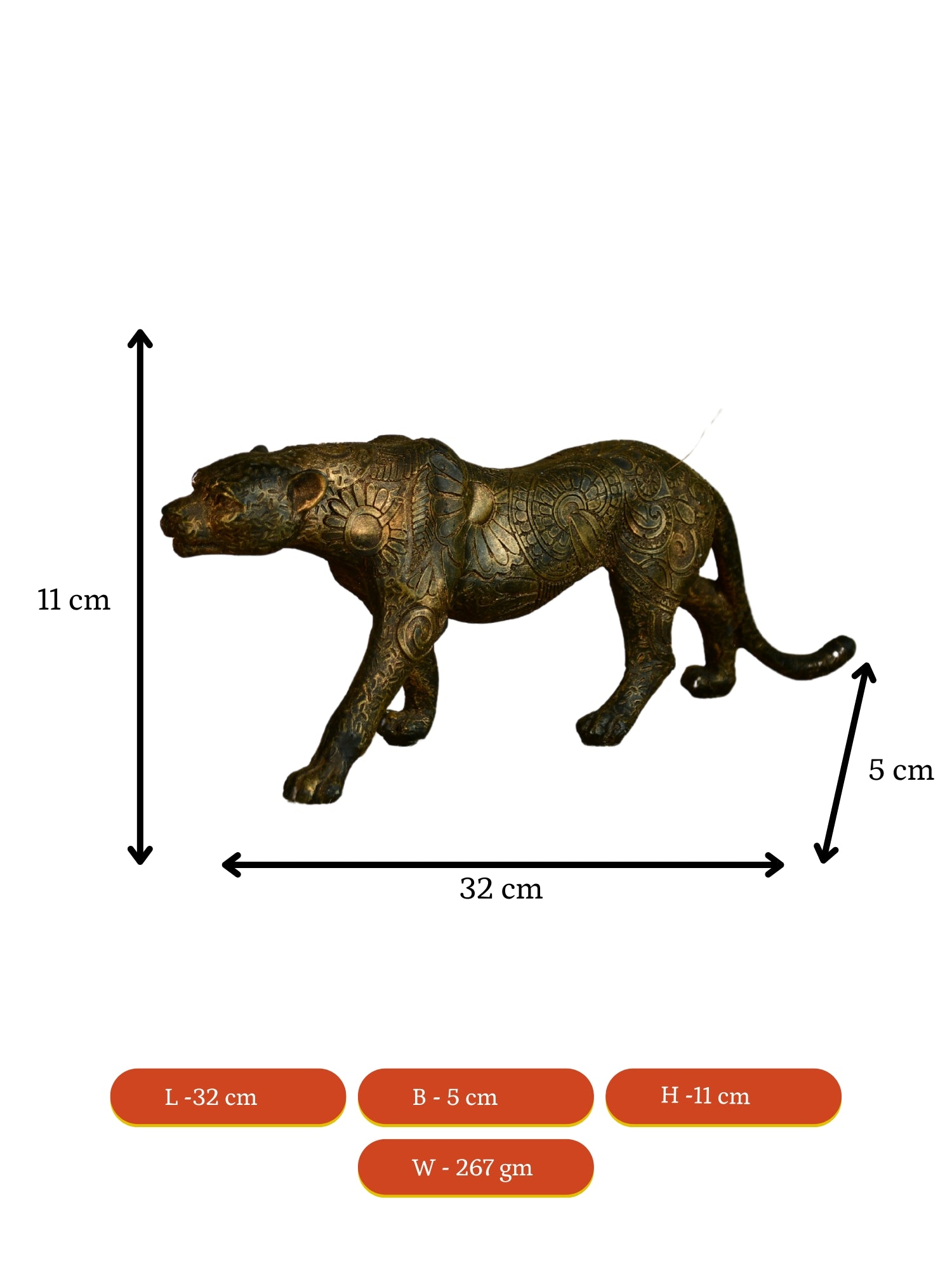 Sowpeace Resin Panther Decor