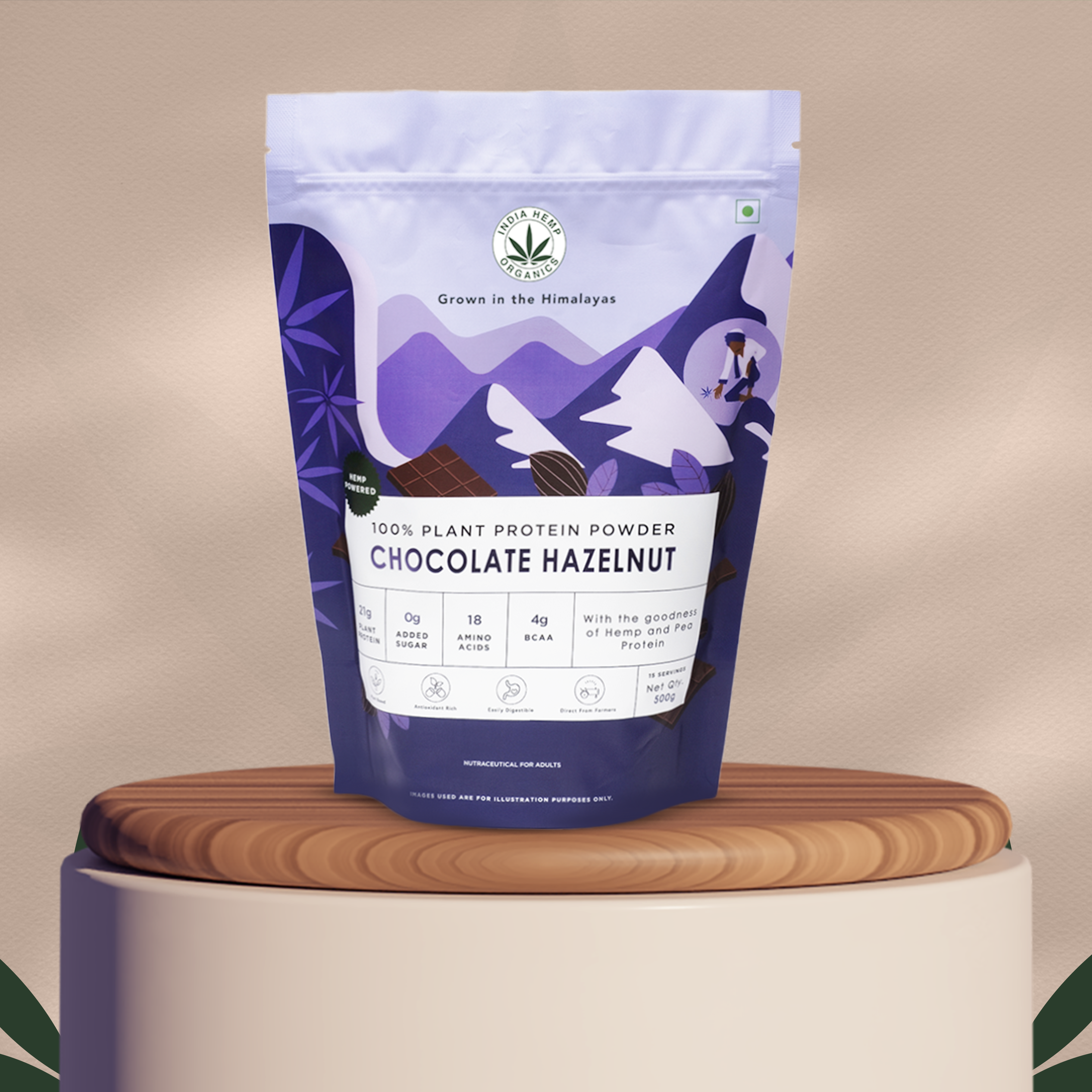 India Hemp Hemp Powder - Chocolate Hazelnut