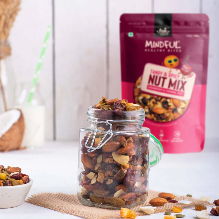 EAT Anytime Healthy Trail Mix with Cranberries & Orange Zest - Dry Fruit, Tropical Fruits & Nuts, 200g