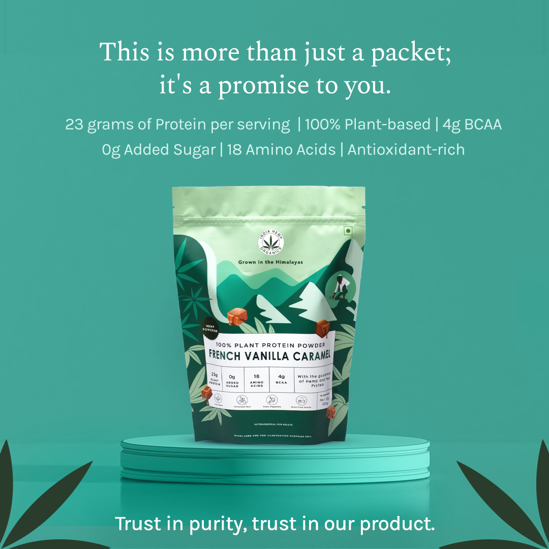 India Hemp Hemp Powder - French Vanilla Caramel