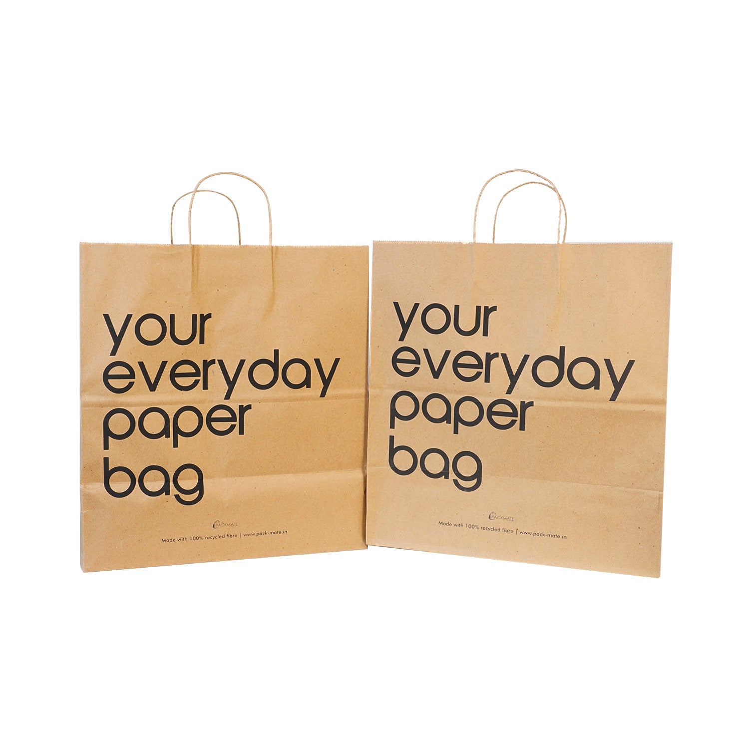 Packmate Thick Paper Carry Bag (Brown) - Pack of 5 Paper Bag | Gift Bags For Return Gifts | Paper Bags For Gifting | Return Gift Bags | For Birthday, Anniversary, Party, Diwali, Festival, New Year | Made Using 100% Recycled Paper Visit the PackMate Store"