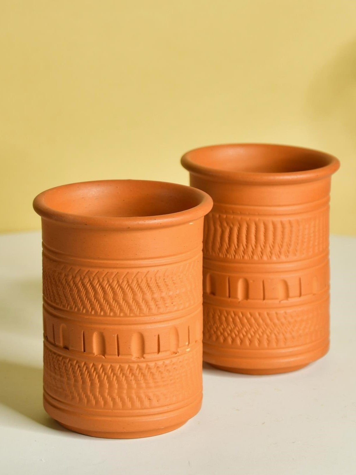 Sowpeace Premium Set of 2 Unglazed Terracotta tumbler