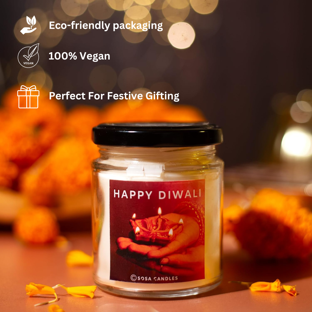 Sosa Candles Happy Diwali Scented Candles Gift Set | Scented Candles For Home Decor | Scented Candles For Home Decoration | Scented Candles For Bedroom