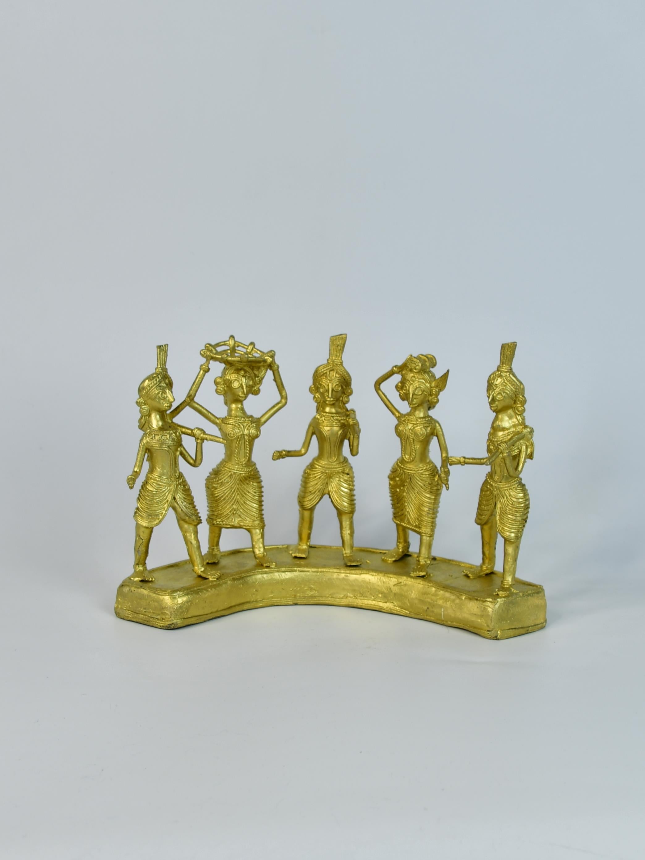 Sowpeace Exquisite Brass Dhokra Art Farmers Set: Premium Decor