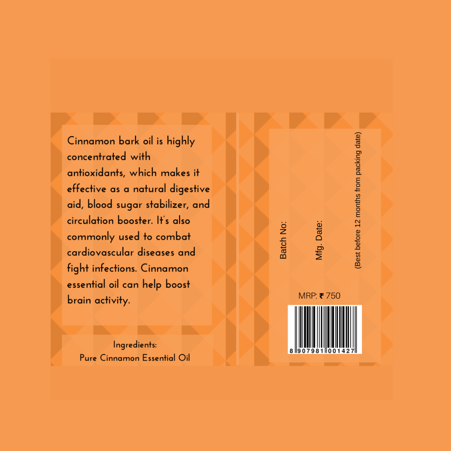 Oilcure Cinnamon Bark Oil - 30 ml