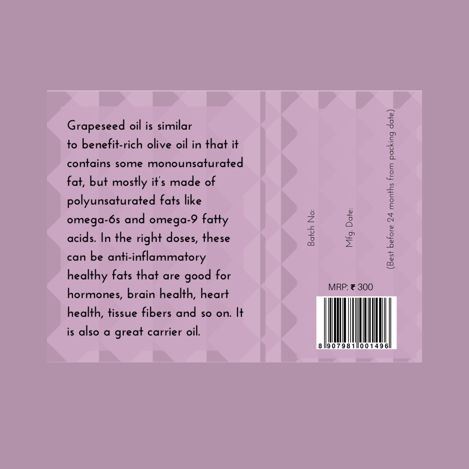 Oilcure Grape Seed Oil - 30 ml