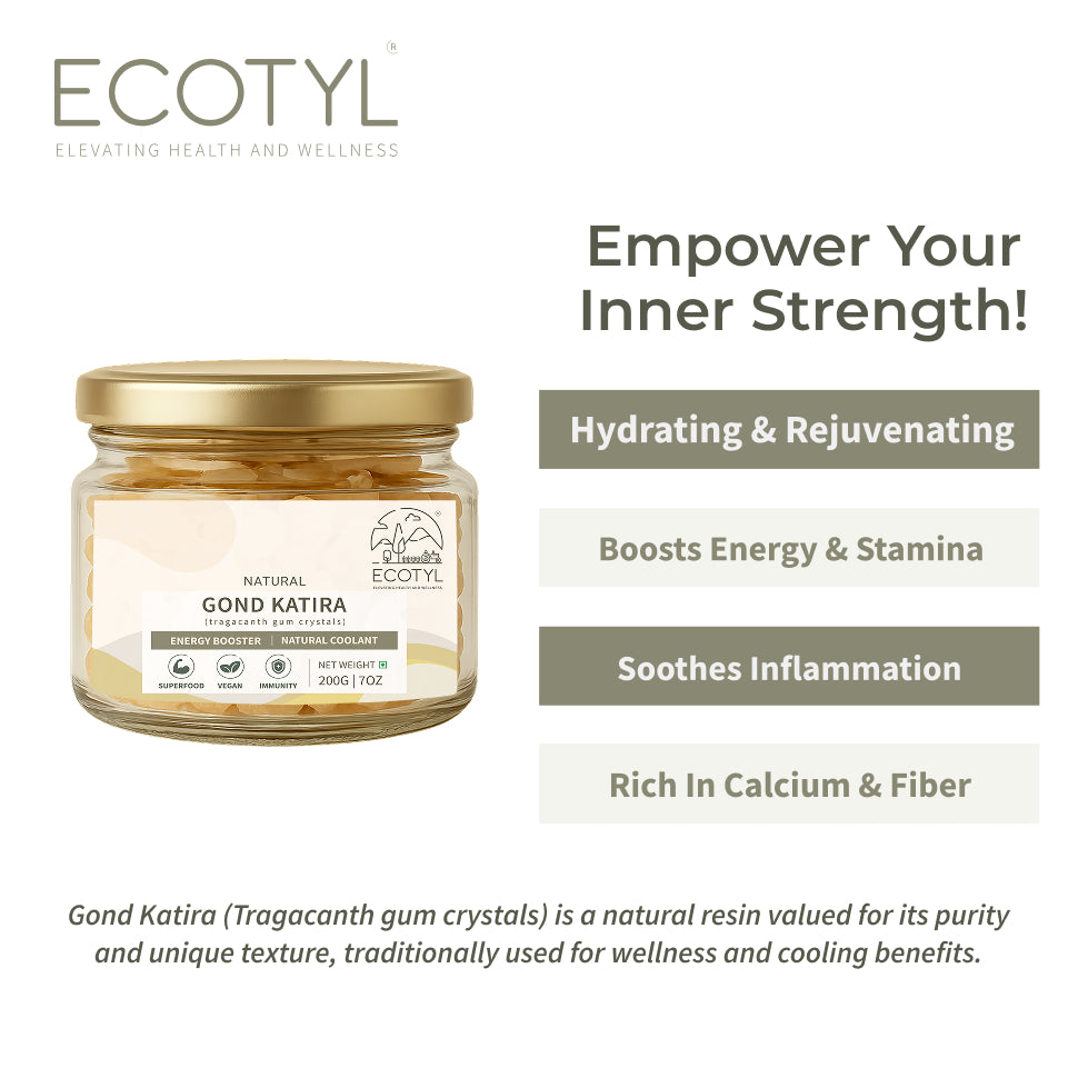 Ecotyl Gond Katira | Natural Cooling Gum | Supports Digestion | 200g