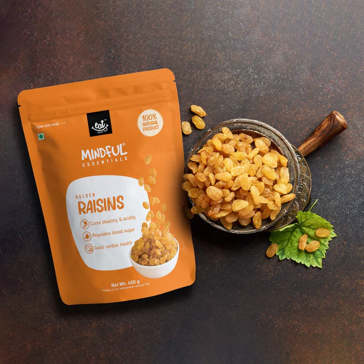 EAT Anytime Mindful Premium Seedless Golden Raisins , 450g