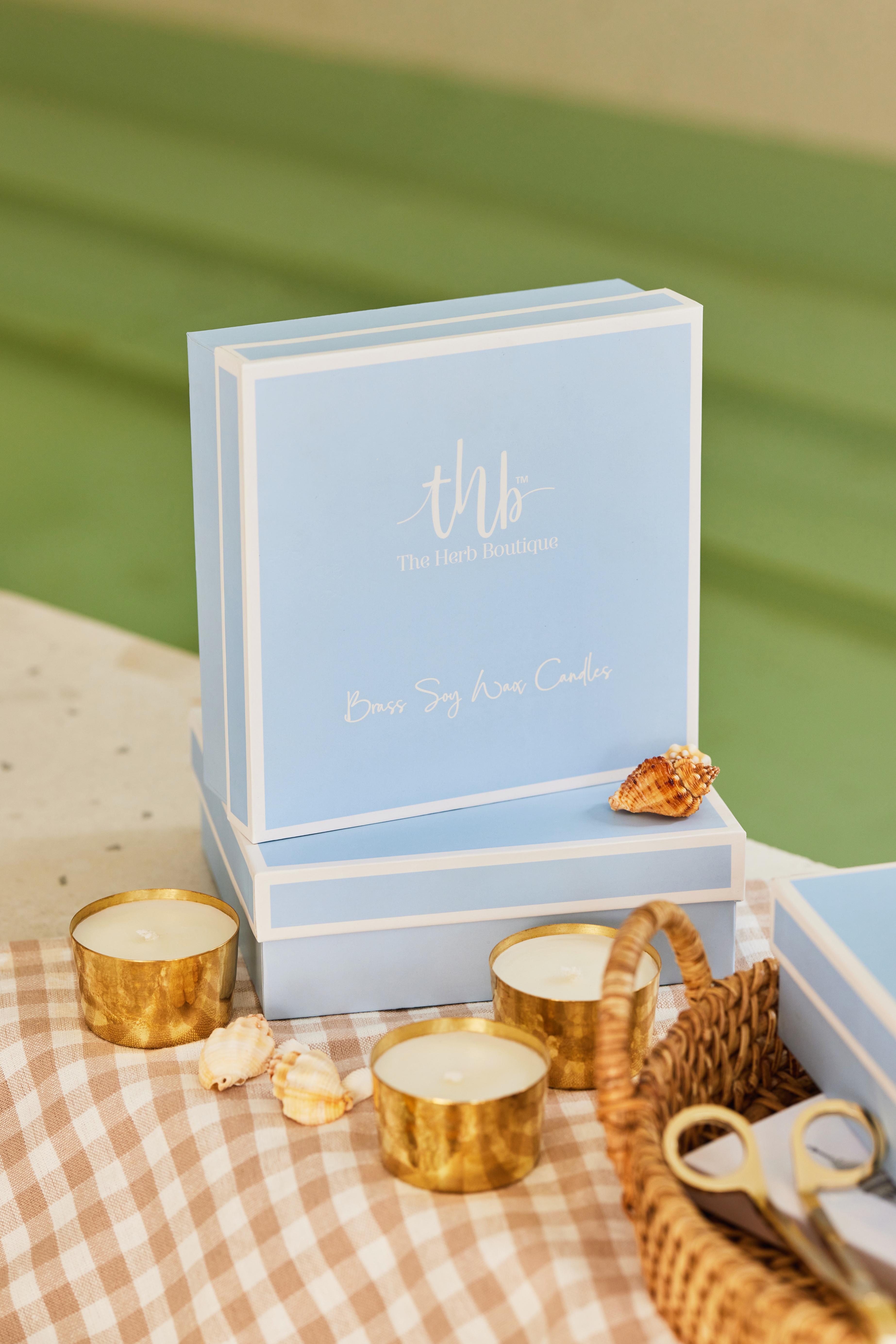 The Herb Boutique Salt & Sea Candle Gift Pack  (set of 4)