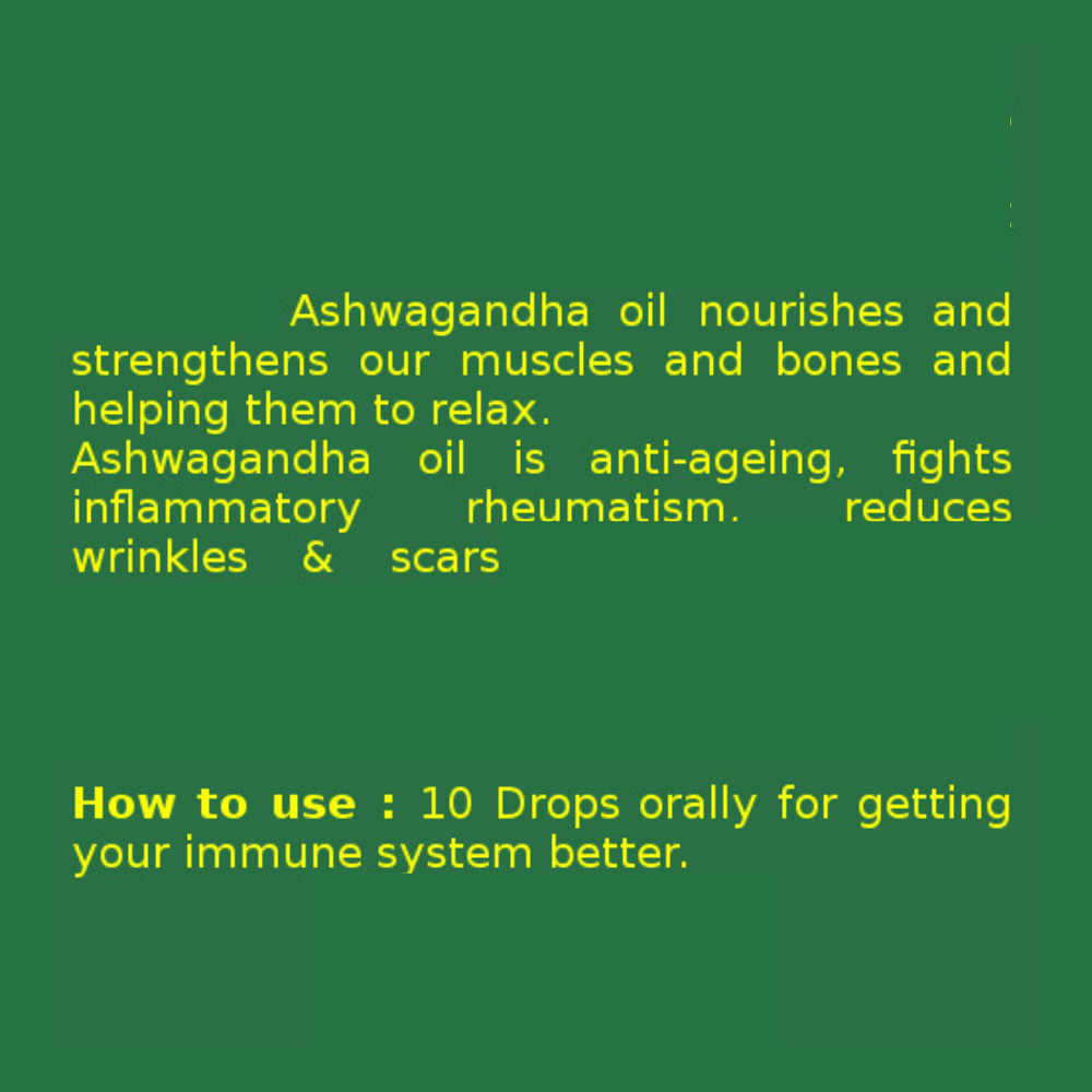 Oilcure Ashwagandha Seed Oil- 100 ml