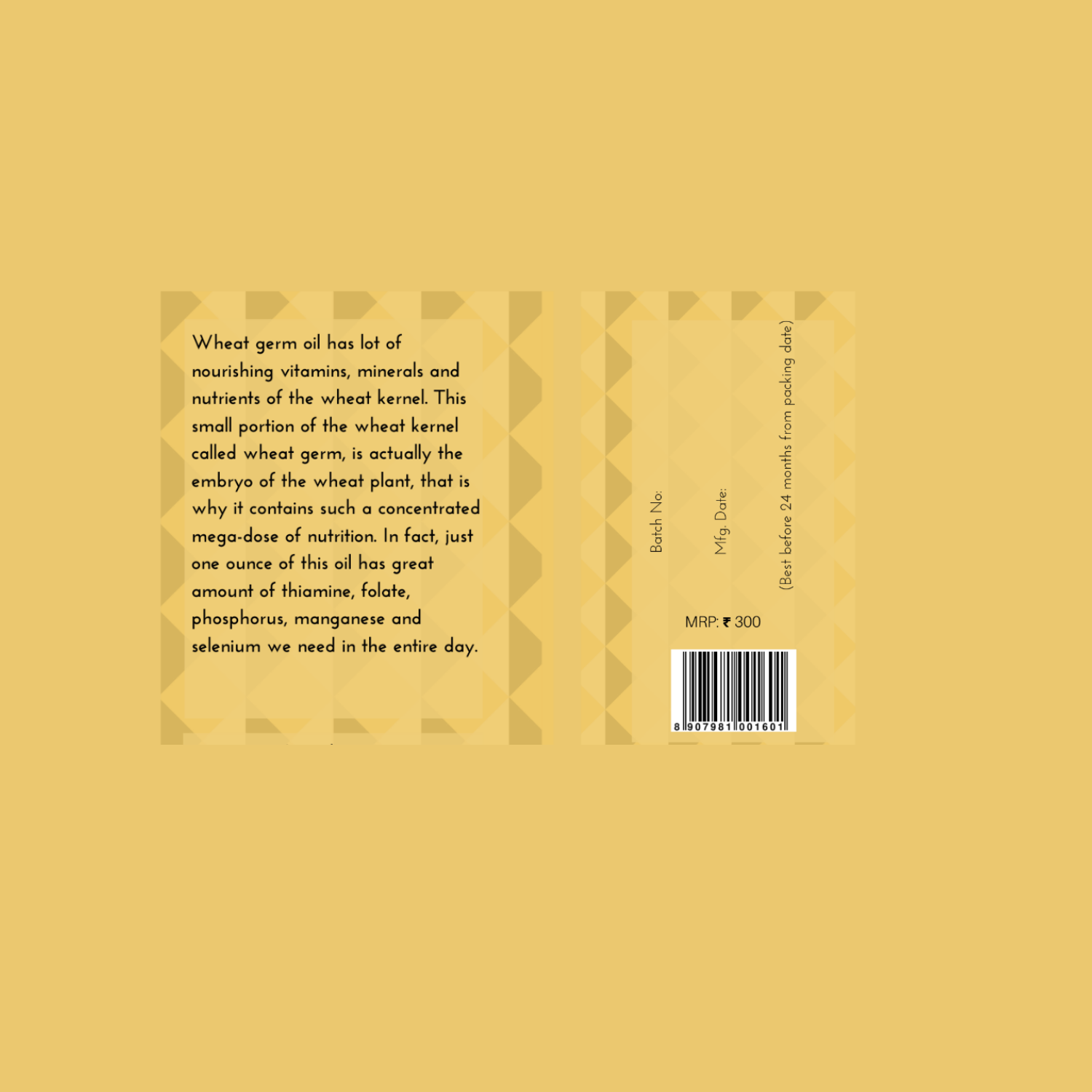 Oilcure Wheat Germ Oil - 30 ml