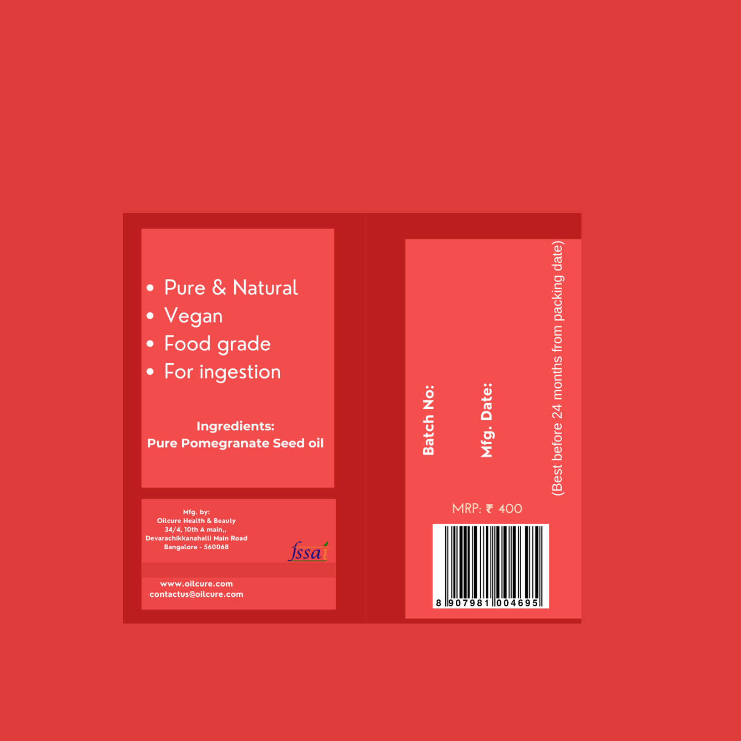 Oilcure Pomegranate Oil - 30 ml