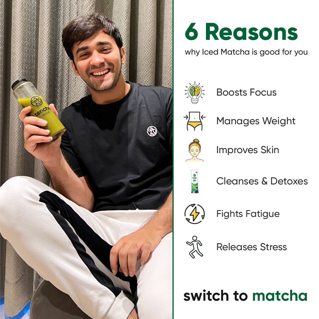 Tencha Iced Matcha Energy Drink | Pack of 15 Sachets