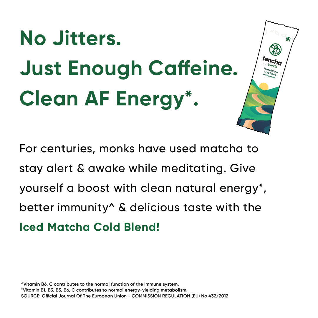 Tencha Iced Matcha Energy Drink, 30 Servings Jar, 180 GM