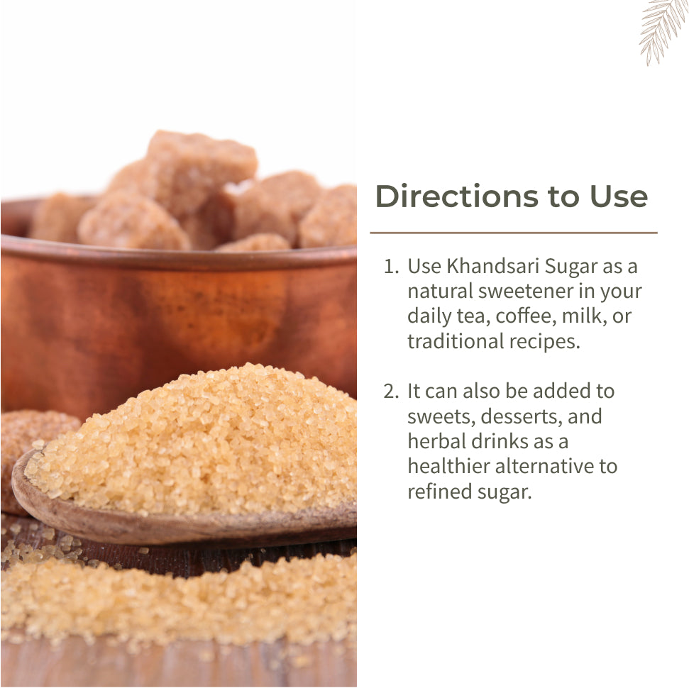 Ecotyl Khandsari Sugar | Unrefined Natural Sweetener | Rich in Minerals | 1kg