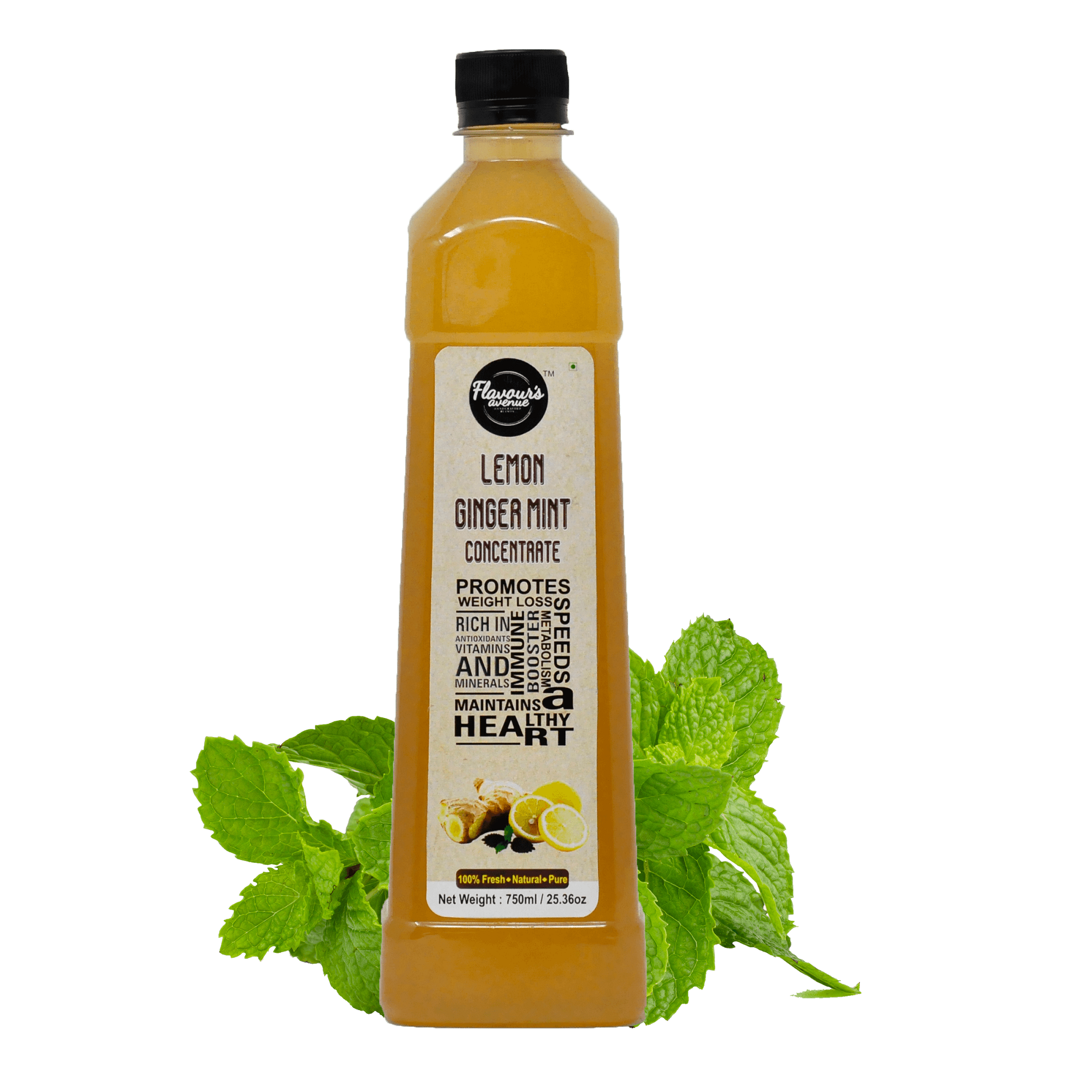 Flavours Avenue Lemon Ginger Mint Concentrate 750g