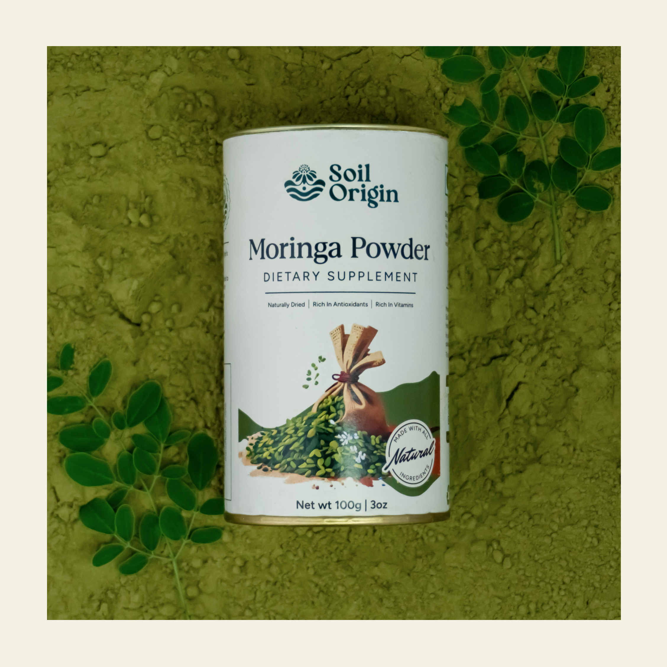Soil Origin Moringa Powder - 100 Gm